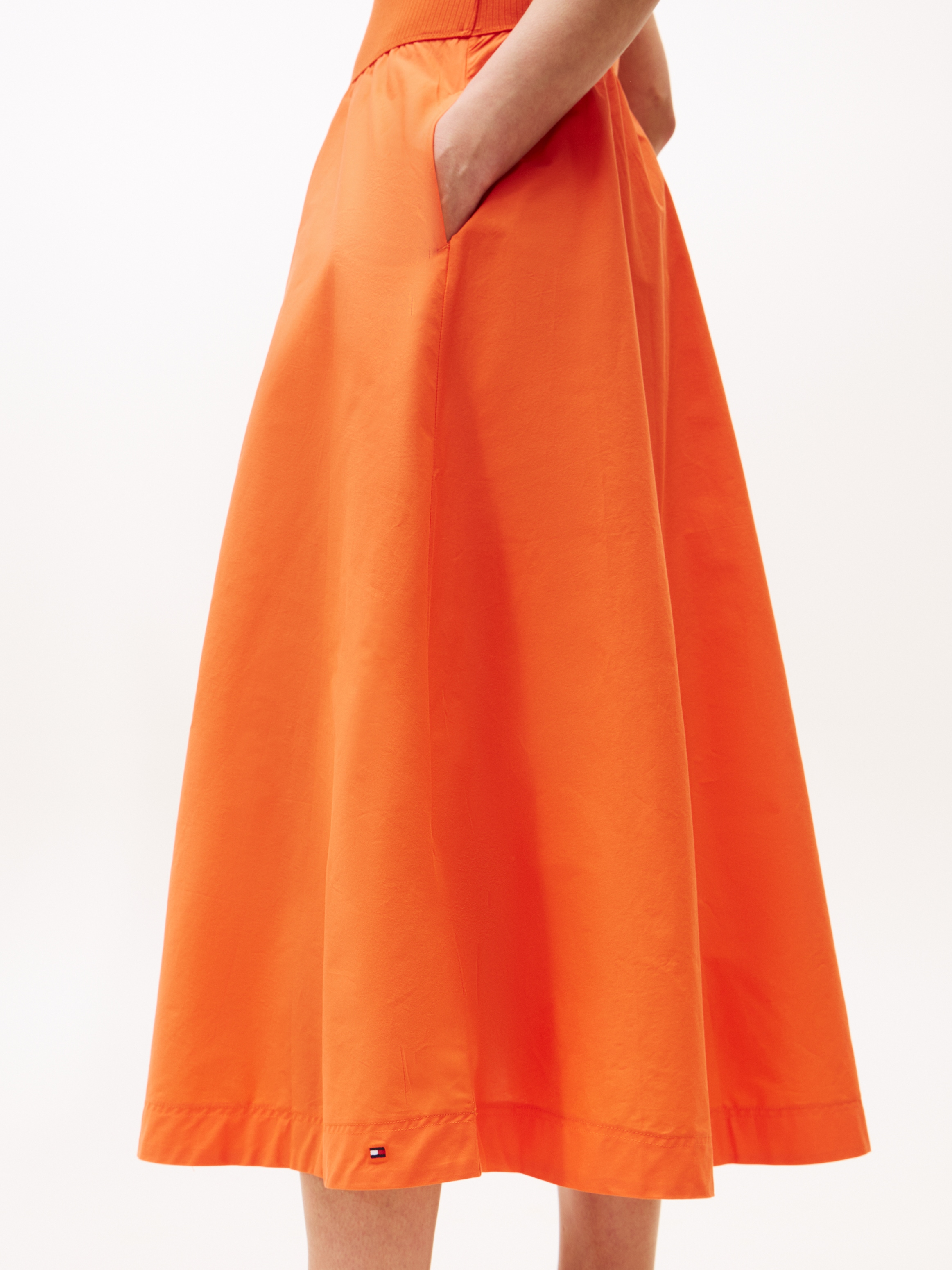 Tommy Hilfiger A-Linien-Kleid »5X2 RIB MIDI MIX F&F DRS«