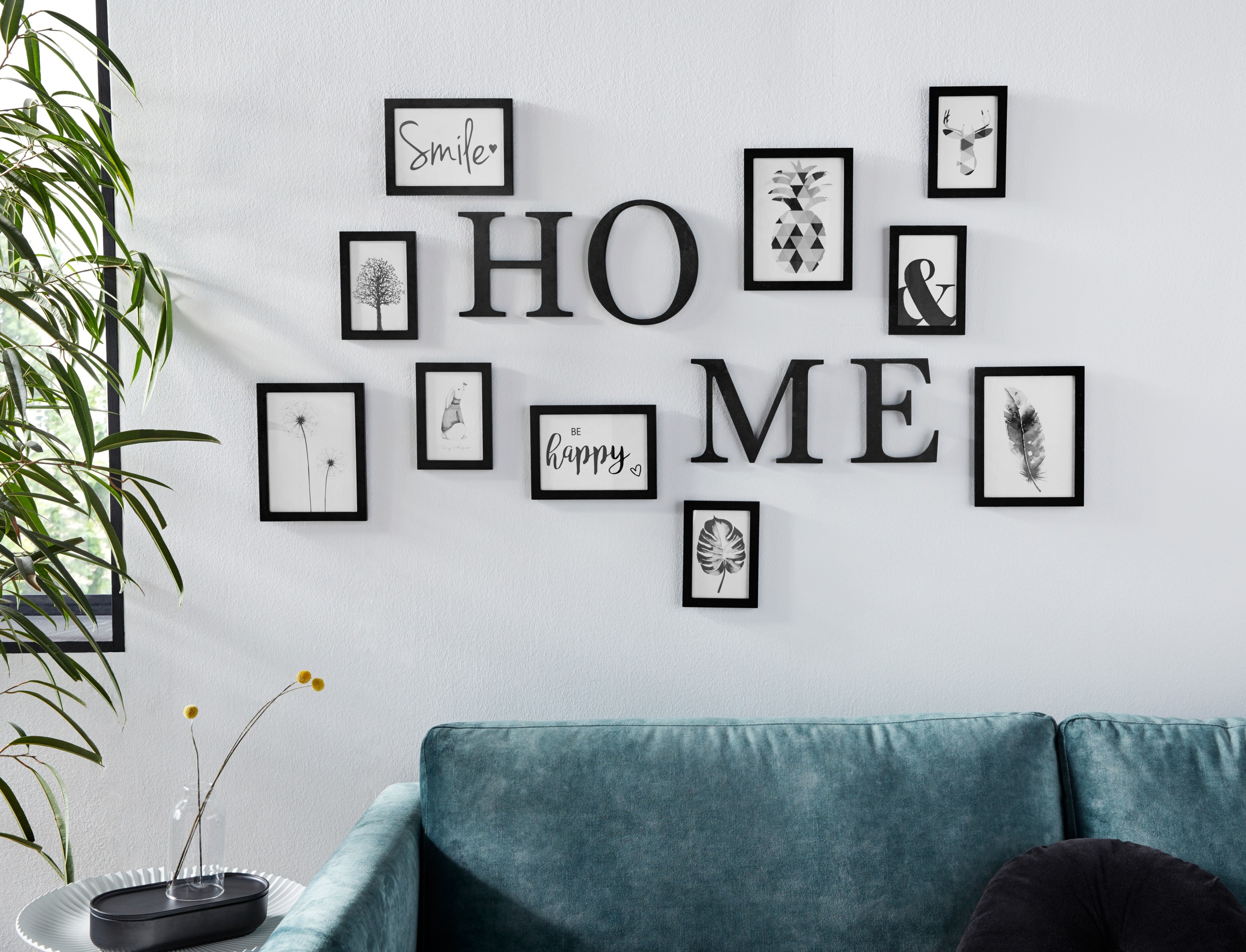 Image of my home Bilderrahmen, (Set, 14 St.), Fotorahmen,-schwarz-mit Schriftzug-Bildformat 10x15 cm, 13x18 cm und 15x20 cm-Collage-Set bei Ackermann Versand Schweiz