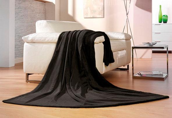 Gözze Wohndecke »Memphis« in tollen Unifarben, Kuscheldecke