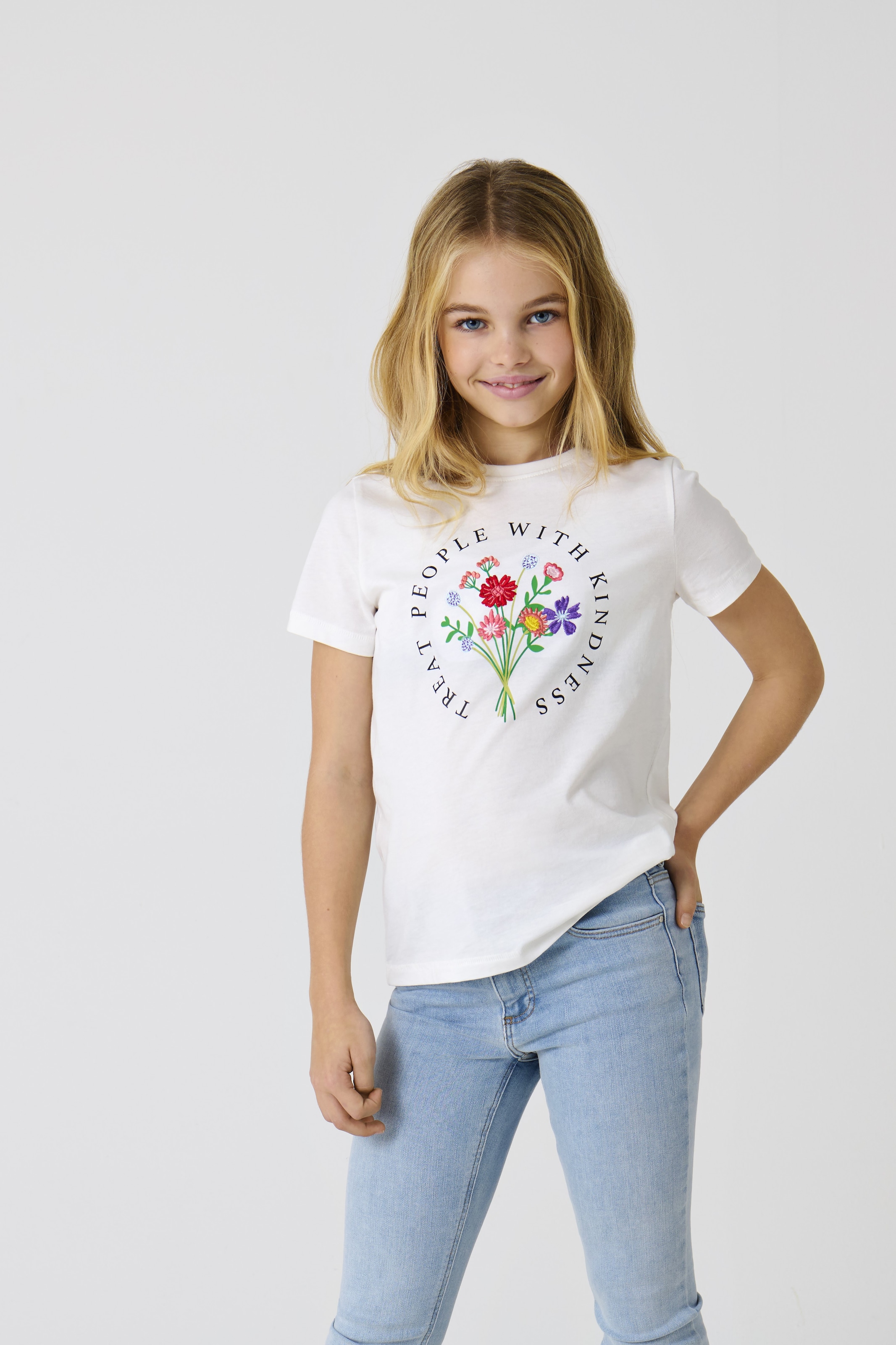 KIDS ONLY T-shirt »KOGEMMA REG S/S FLOWER TOP BOX JRS«