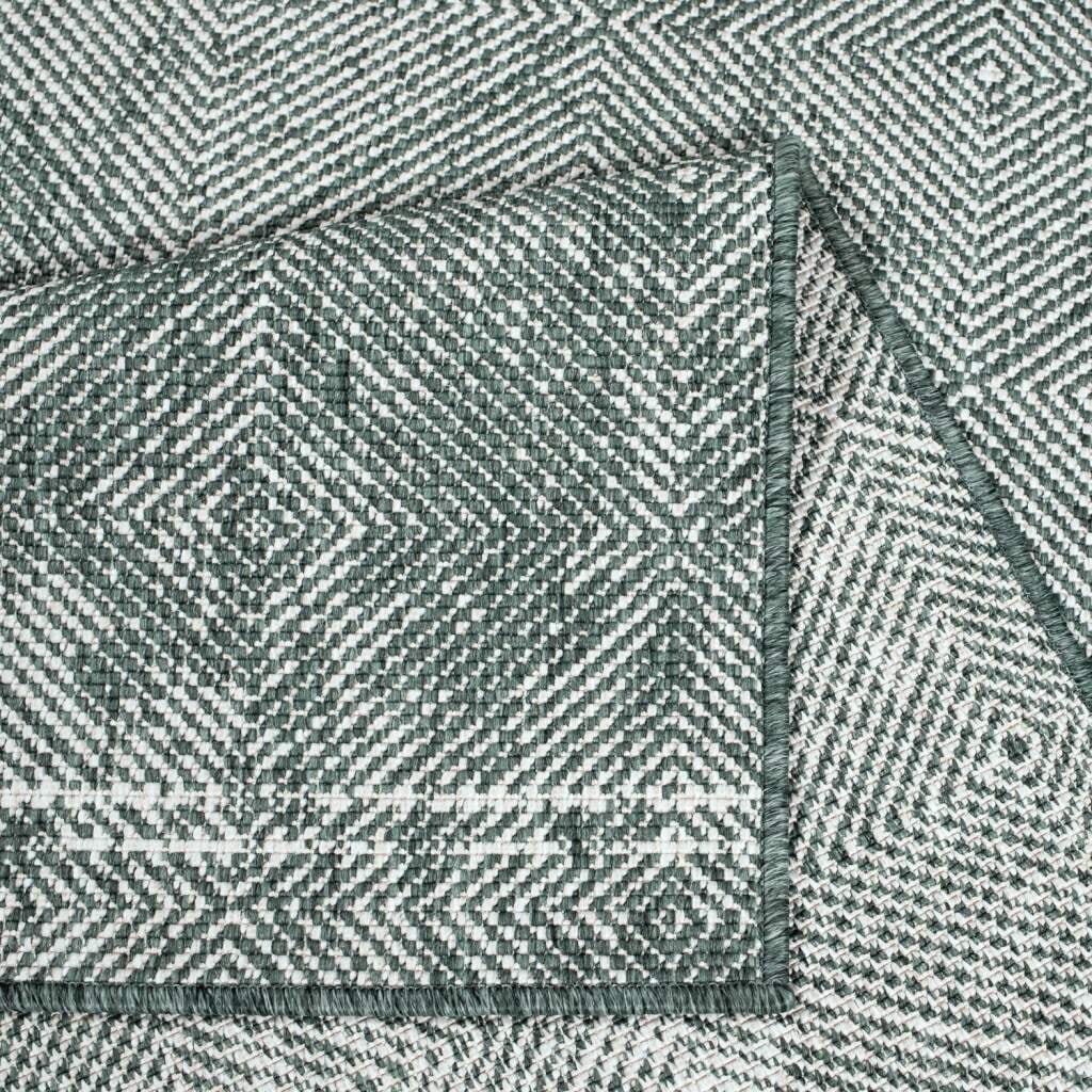 Carpet City Outdoorteppich »DUO RUG 5845« rechteckig 5 mm Höhe Wendeteppich Wetterfest In- & Outdoor, Balkon, Terrasse, Wohnzimmer