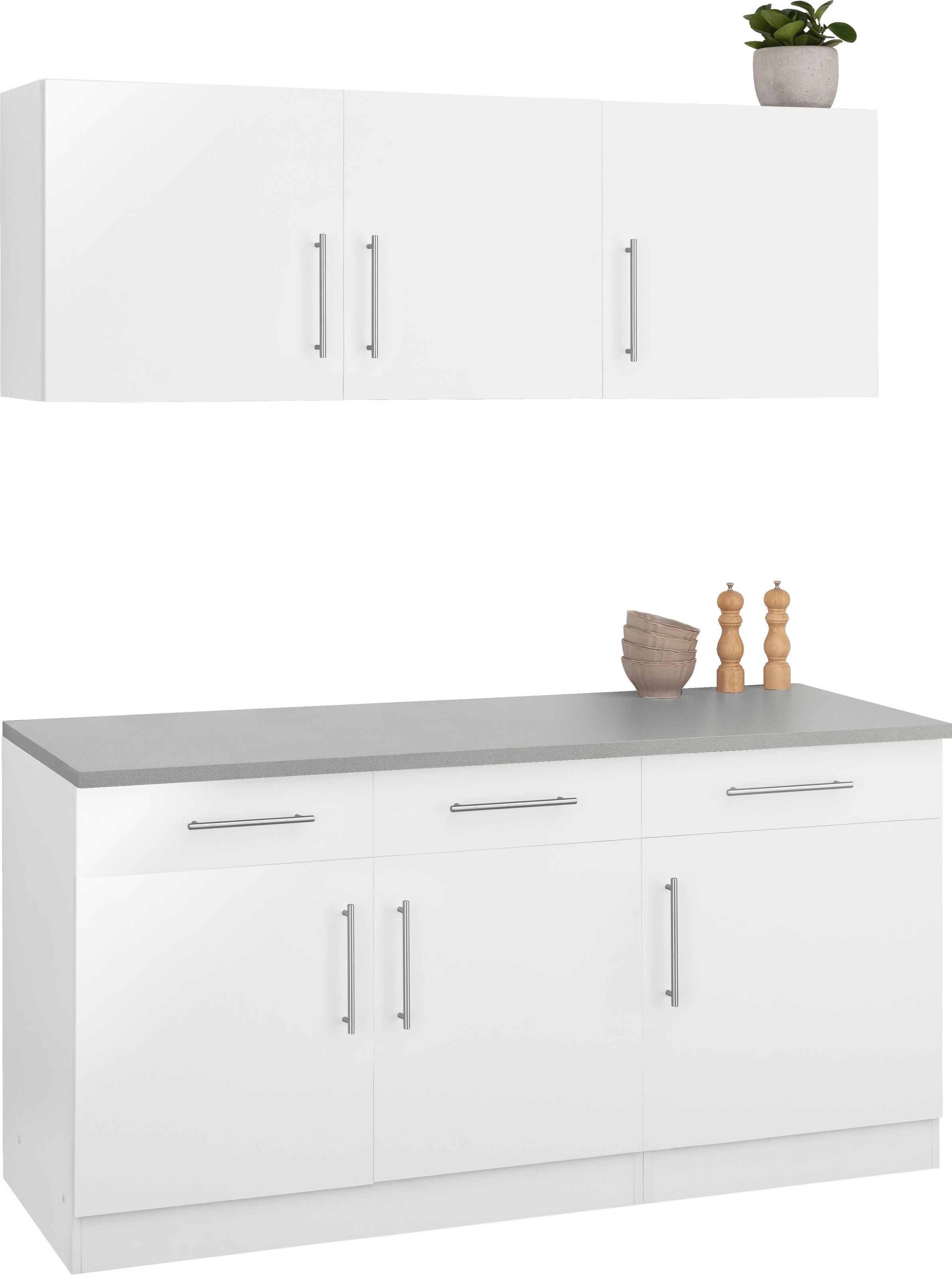 wiho Küchen Pantryküche »"Cali"«, ohne E-Geräte, Breite 160 cm