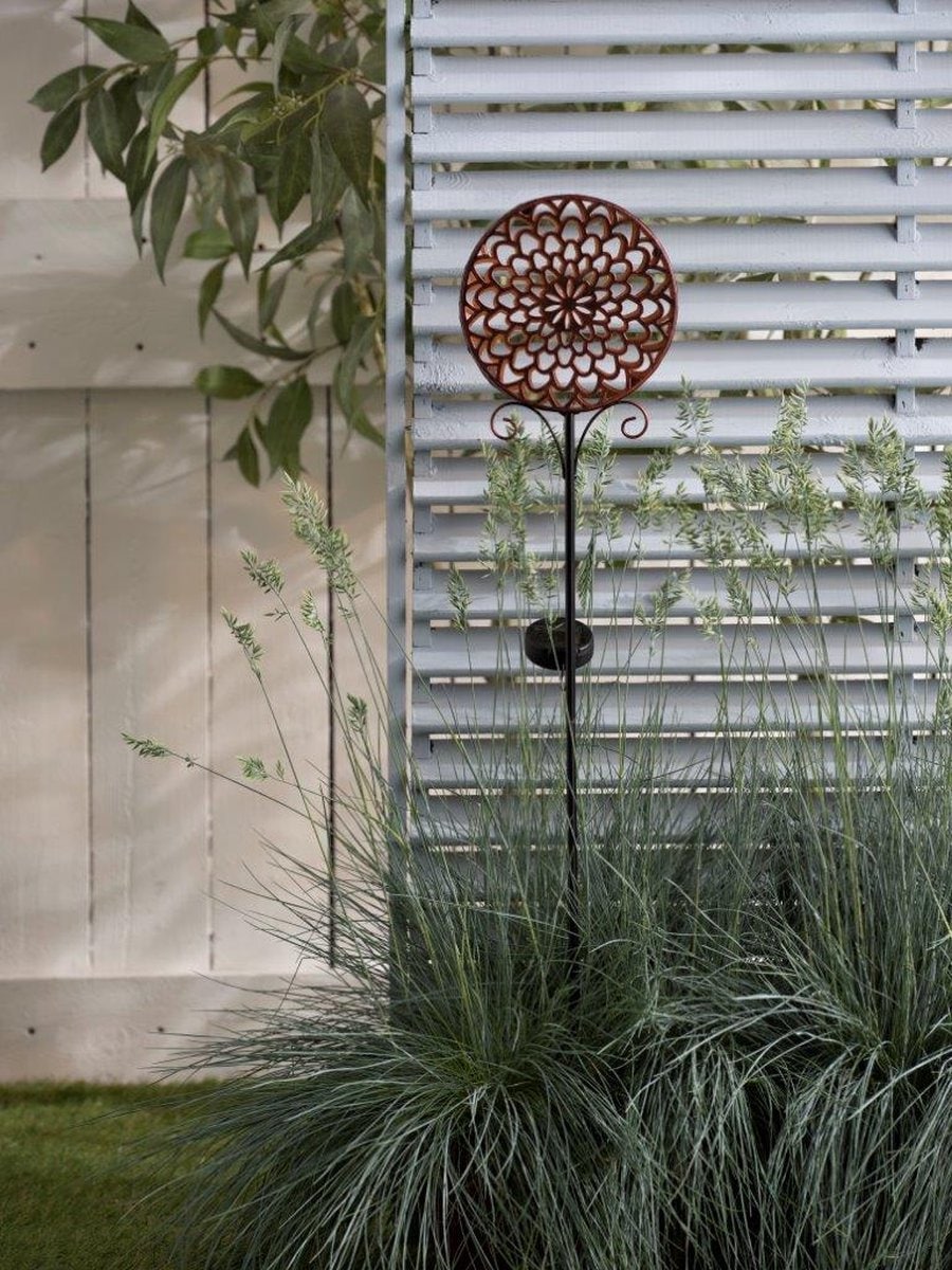 LUXFORM Lampe de jardin »Solar-Erdspiess-Gartenlampe - Mandala - 2 Stück« Module LED 2 cuis ornement décoratif de jardin