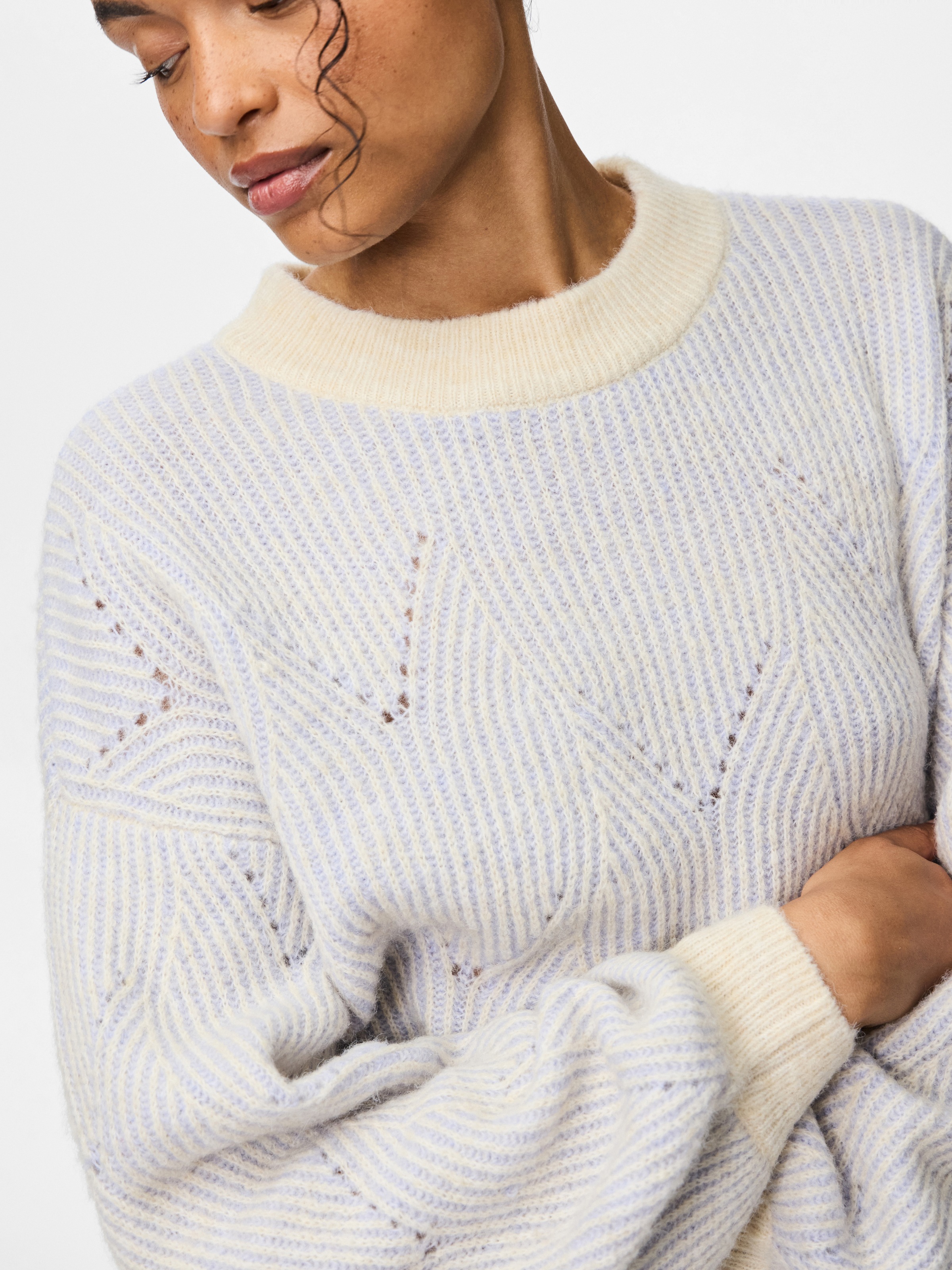 pieces Pull à col rond »PCJENNA LS O-NECK KNIT NOOS BC«