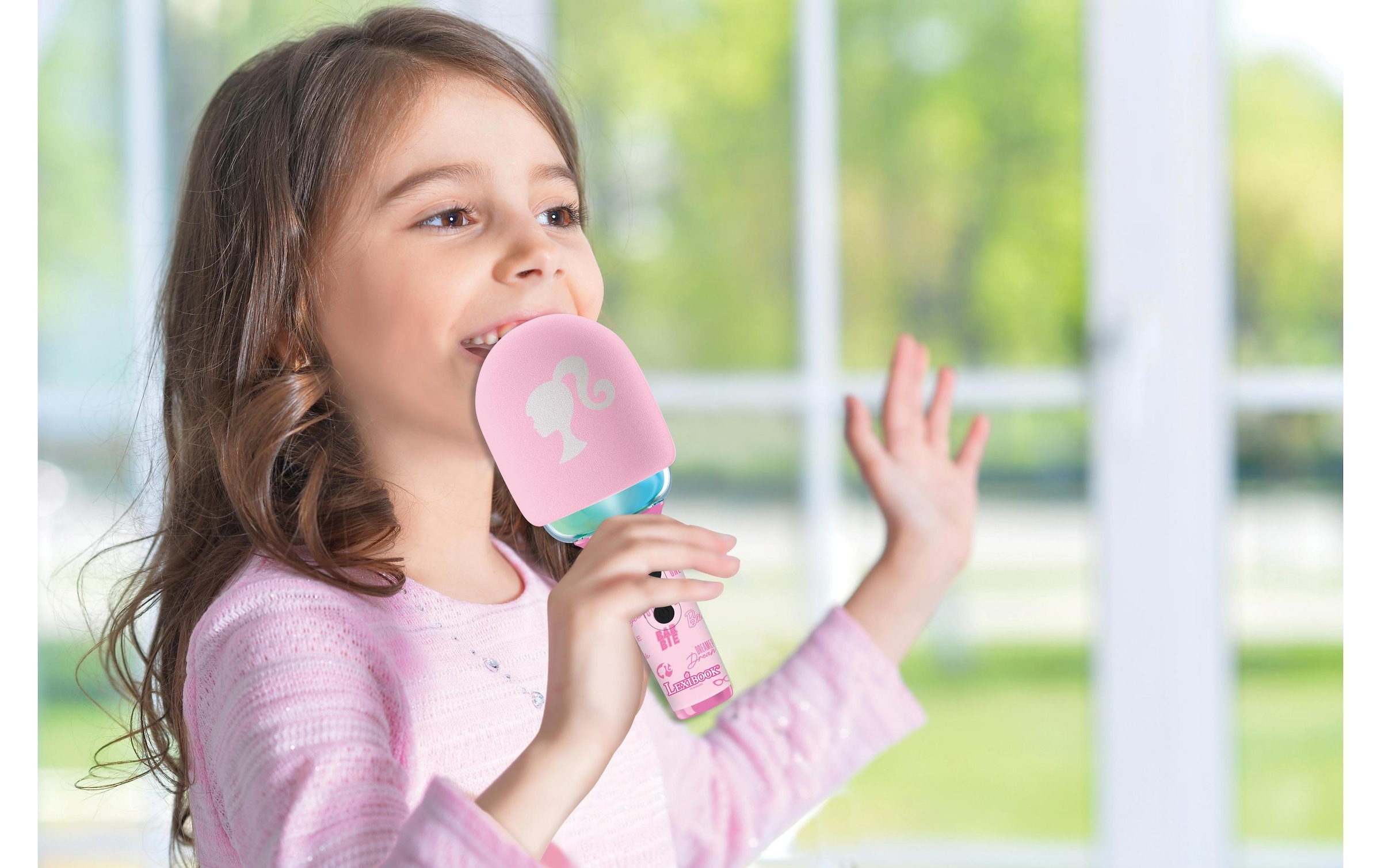 Lexibook® Mikrofon »Karaoke Bluetooth-/Wireless-Mikrofon Barbie«