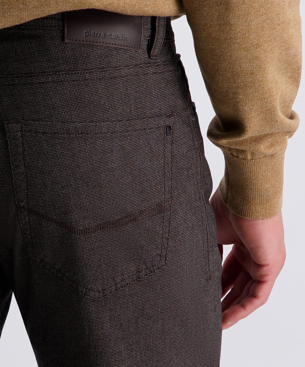 Pierre Cardin 5-Pocket-Hose »PC-Lyon«, fein gemusterst