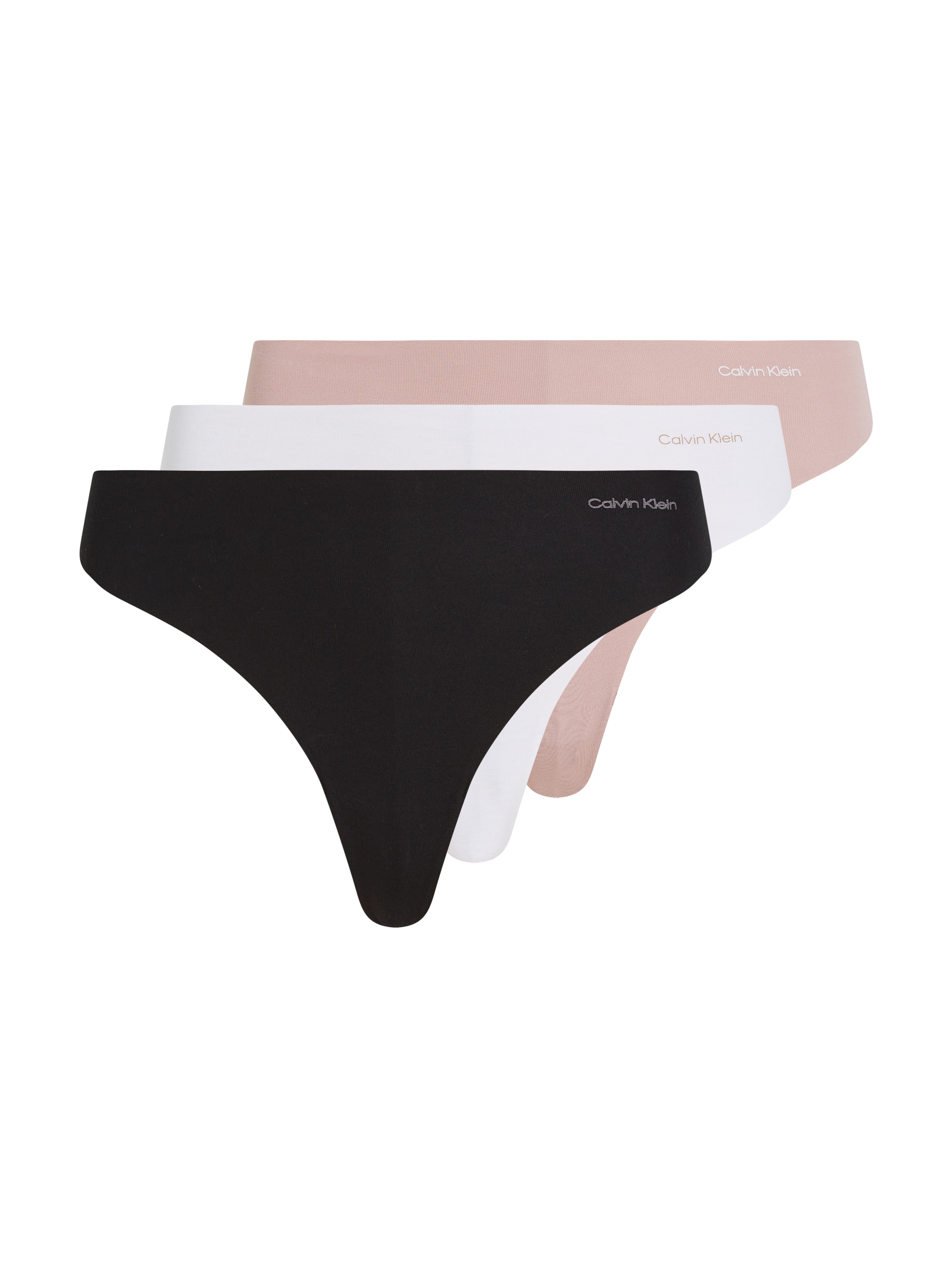Calvin Klein Underwear Tanga »3 PACK THONG (MID-RISE)«, (Packung, 3 St., 3er-Pack), mit Logo-Print