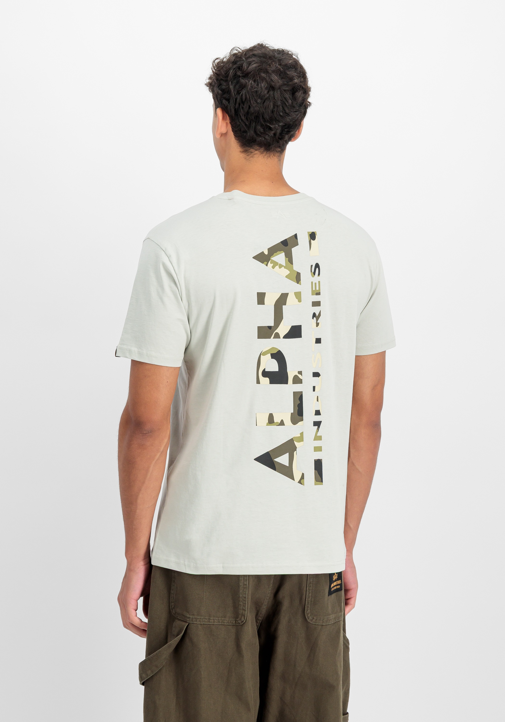 Image of Alpha Industries T-Shirt "Backprint T-Shirt Camo Print"