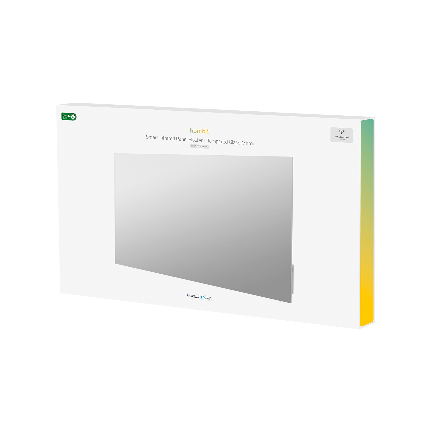 Hombli Smart-Home-Zubehör »smartes Infrarot Glas Heizpanel 600W Spiegel«