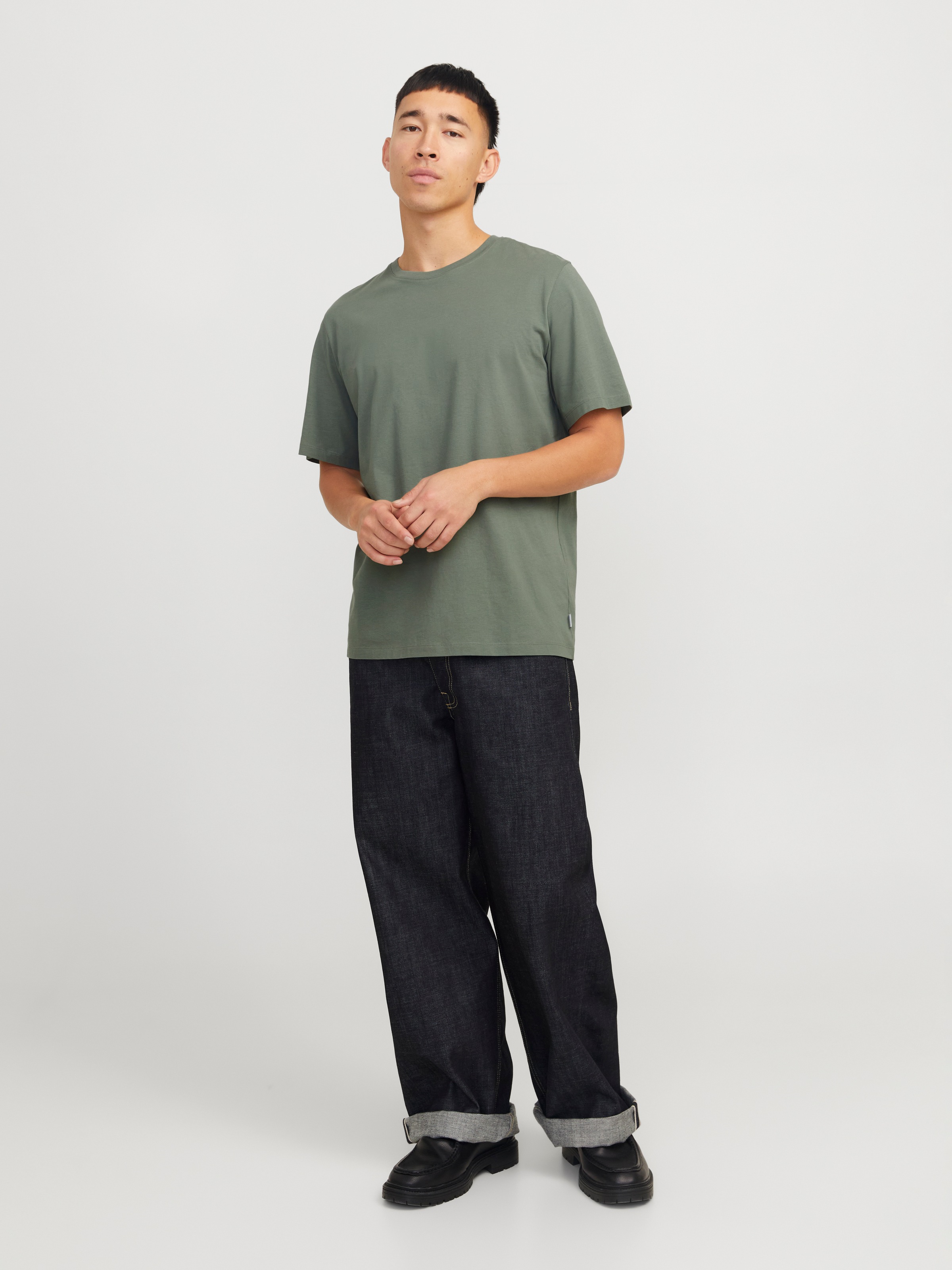 Jack & Jones Rundhalsshirt »JJEORGANIC BASIC TEE SS O-NECK NOOS«, mit Rundhalsausschnitt