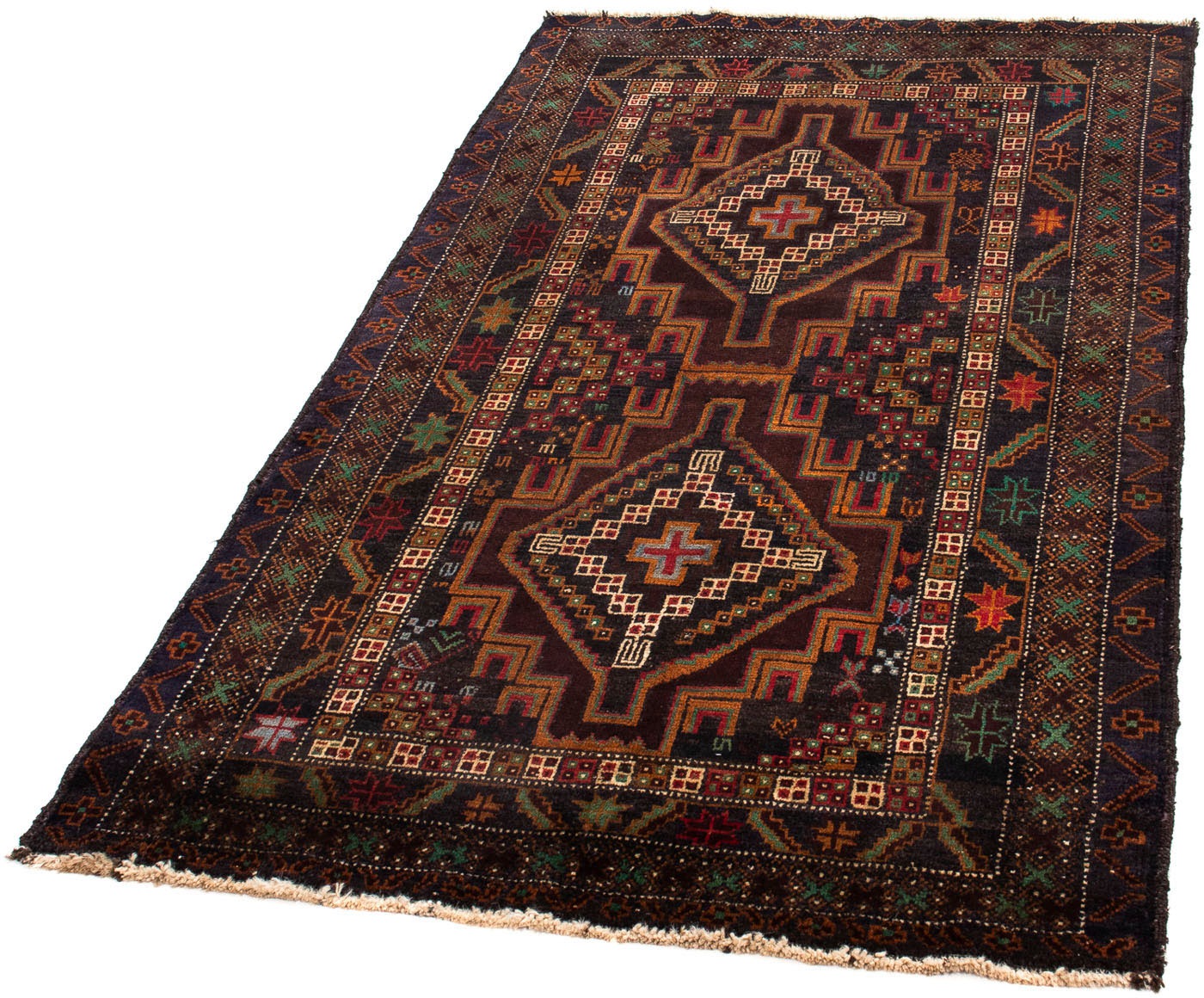 Image of morgenland Orientteppich »Belutsch - 152 x 85 cm - dunkelblau«, rechteckig, 8 mm Höhe, Wohnzimmer, Handgeknüpft, Einzelstück mit Zertifikat bei Ackermann Versand Schweiz