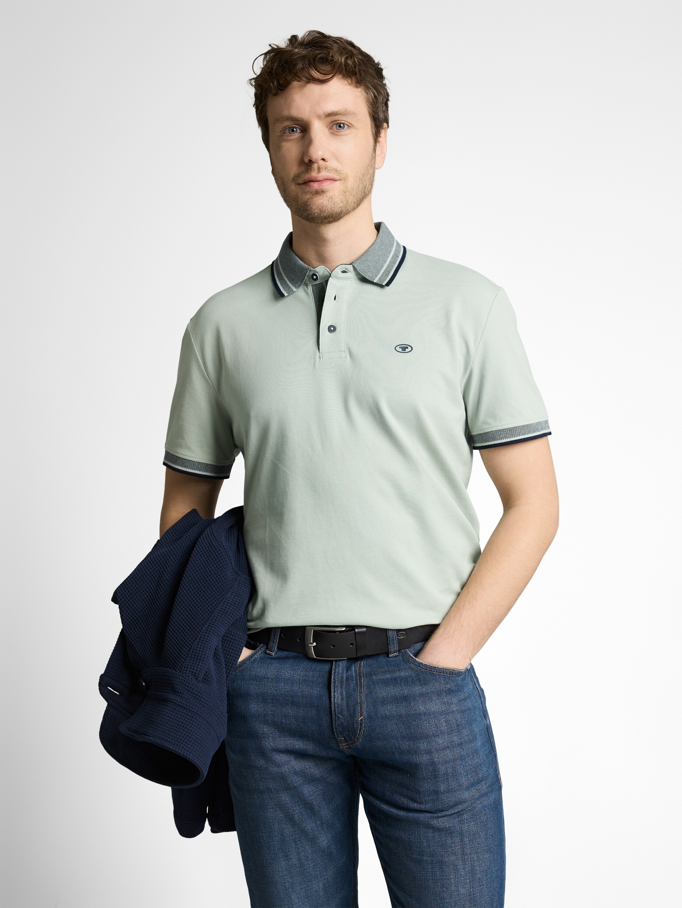 Image of TOM TAILOR Poloshirt mit Logo Print