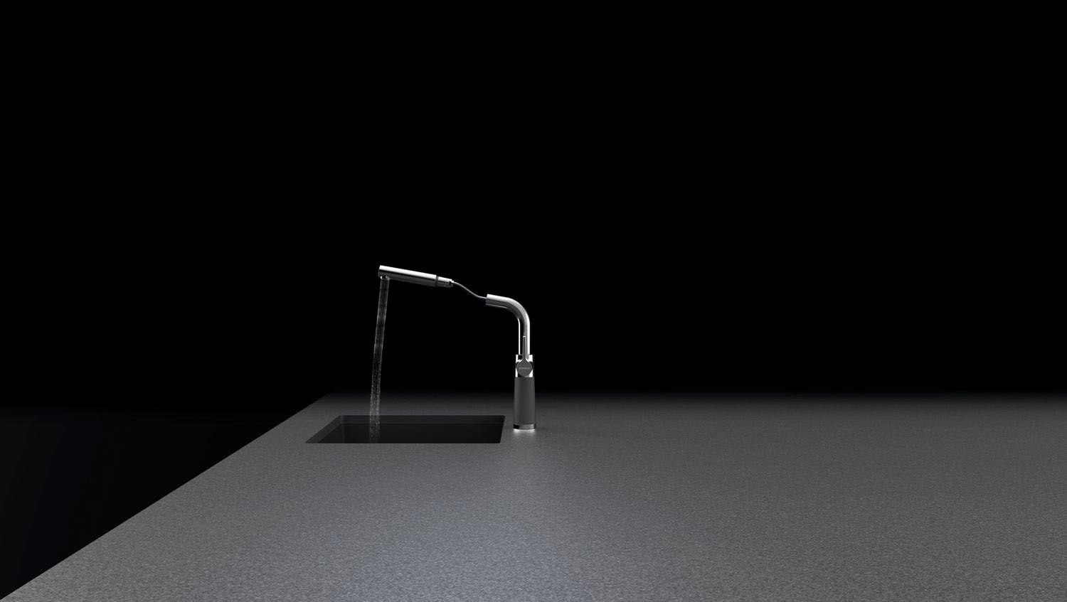 Schock Robinetterie de cuisine »SC-540 SB« ausziehbar, Strahl-Brause, Rückflussverhinderer, Schwenkbereich 120°