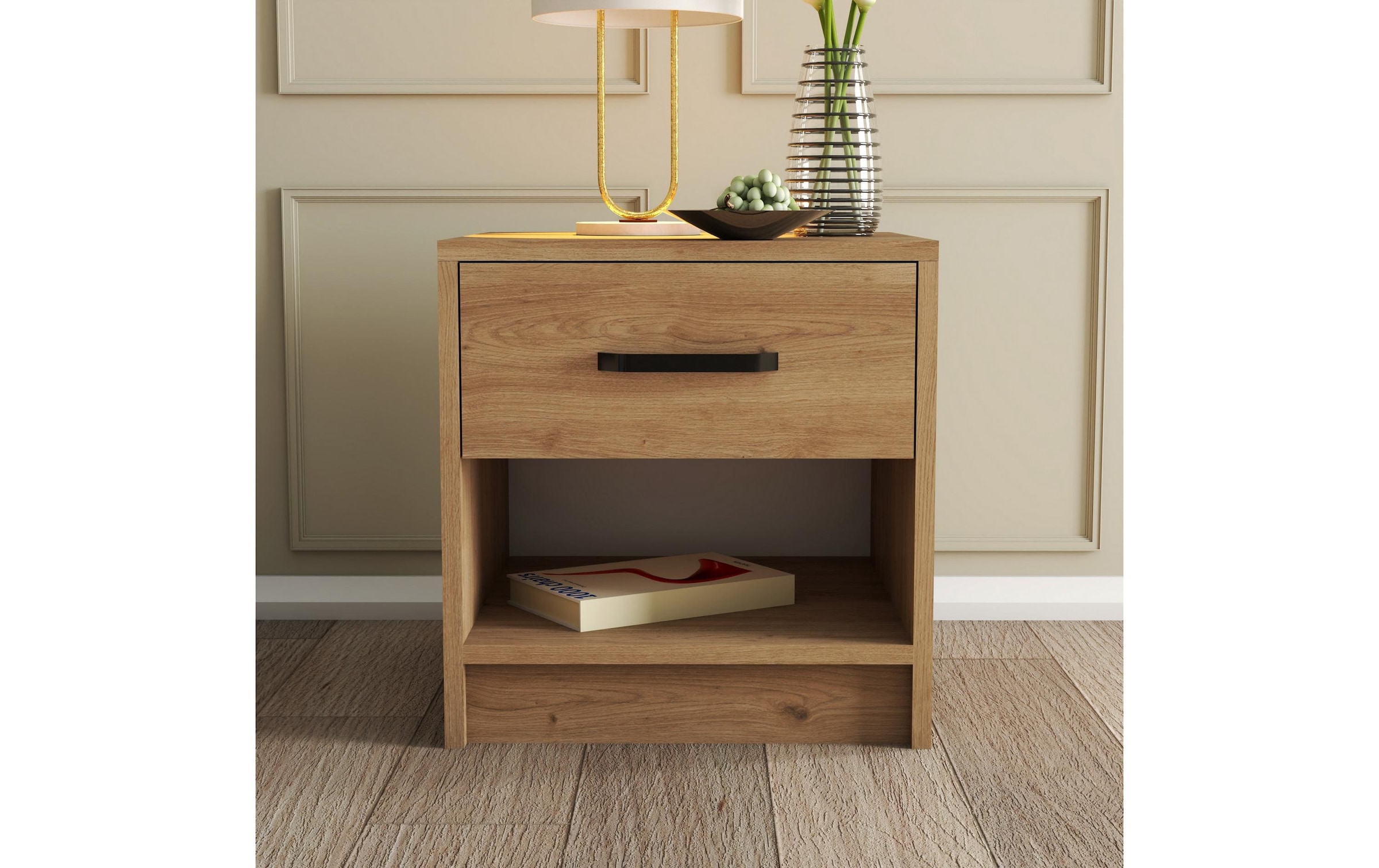 WOODY FASHION Nachttisch »Nachttisch Grande 52 x 46.8 cm Braun«
