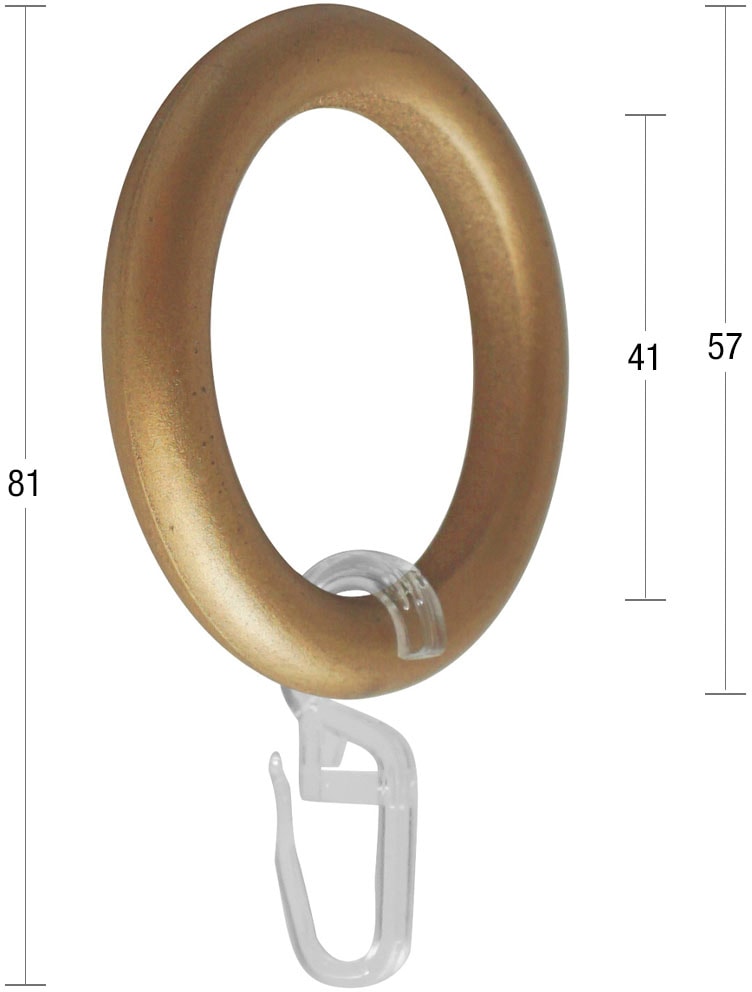 GARESA Gardinenring réduit! Montage Durchmesser einfache Haken«, (1 28mm, St.), à für mit »Kunststoffring prix