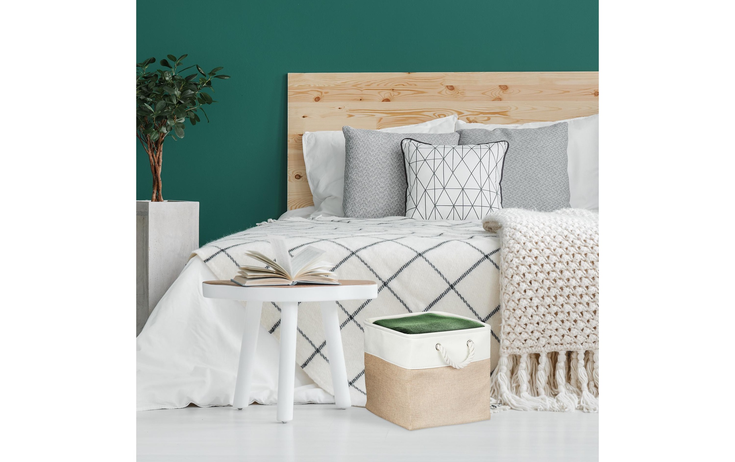 relaxdays Aufbewahrungsbox »Leinen 4 Stück«