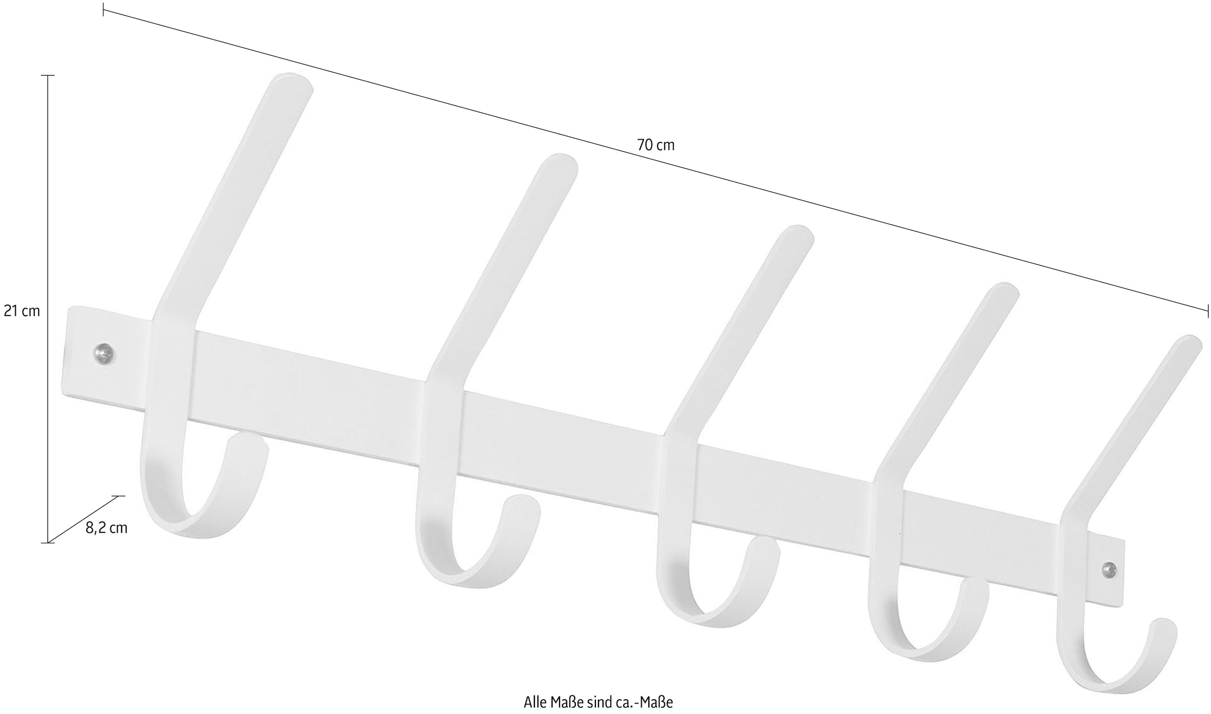 Spinder Design Garderobenhalter »Dexter« Metall, Breite 70 cm