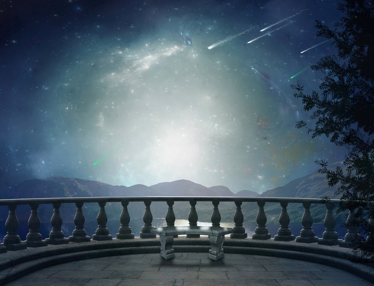 Image of Papermoon Fototapete "Fantastischer Balkon"