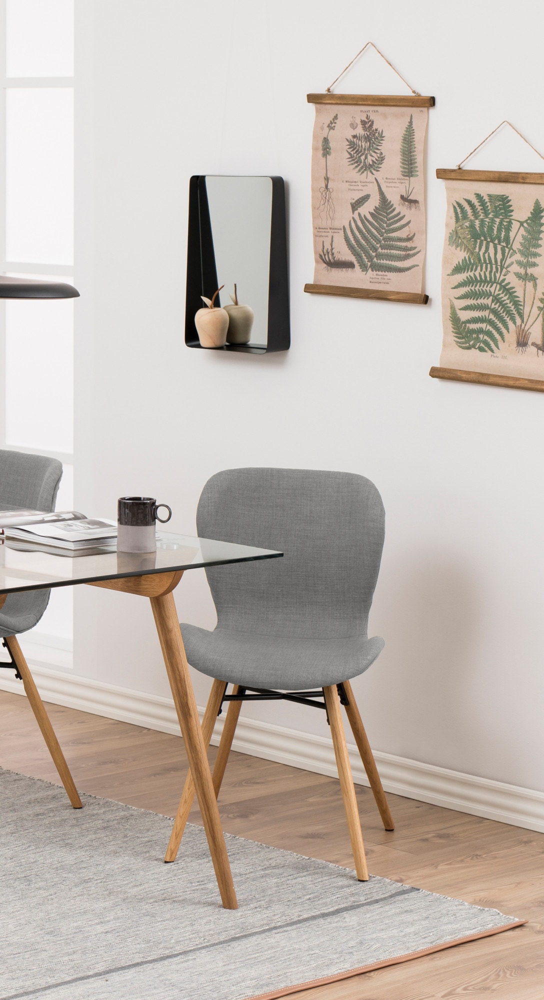 ACTONA GROUP Chaise de salle à manger (Ensemble) 2 cuisen différentes qualités de tissu