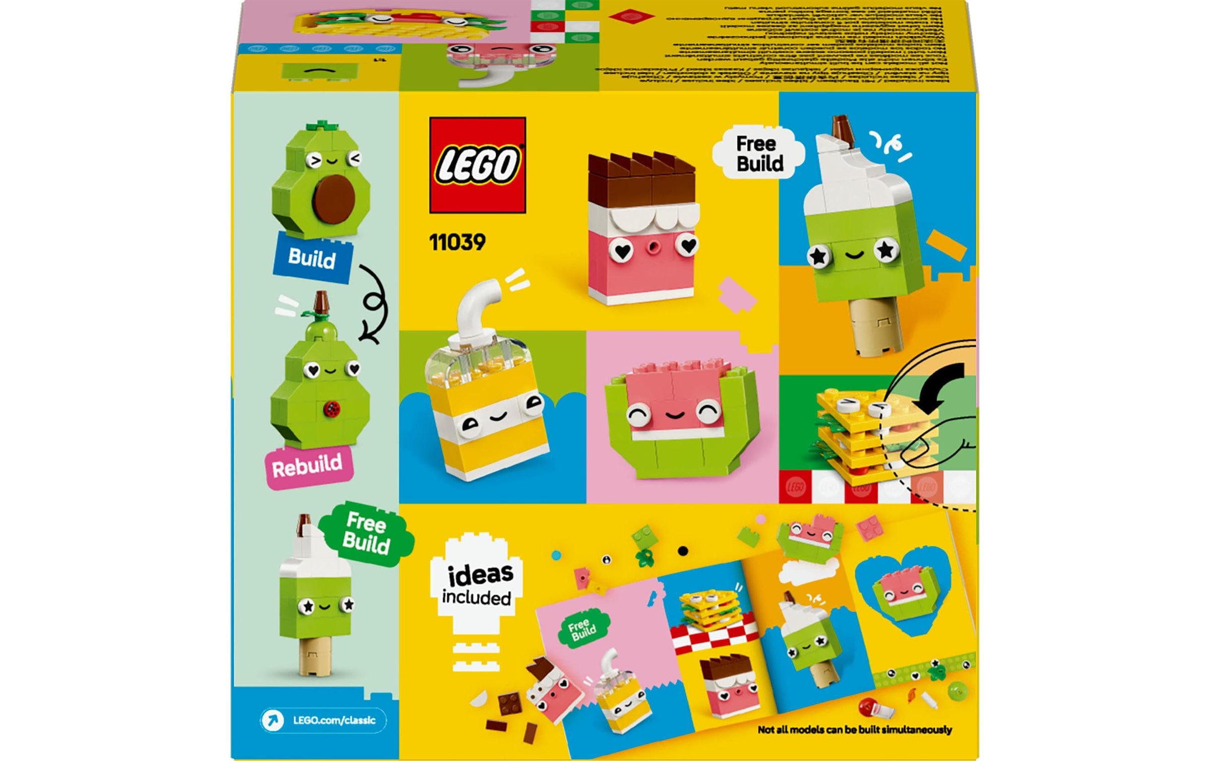 LEGO® Spielbausteine »Classic Kreativer Snack Bauspass 11039«, (150 St.)