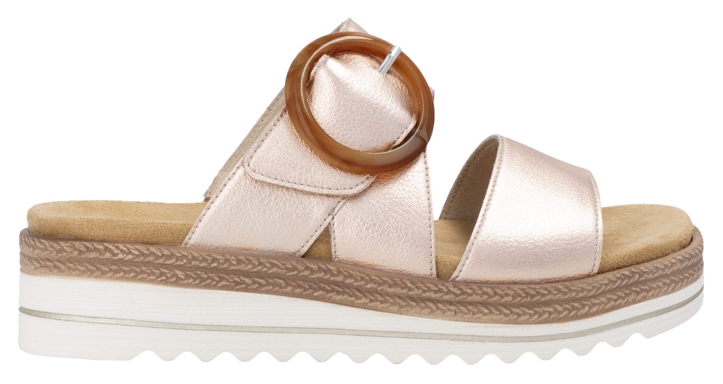 Remonte Pantolette  , Keilabsatz, Sommerschuh, Schlappen mit Zierschnalle