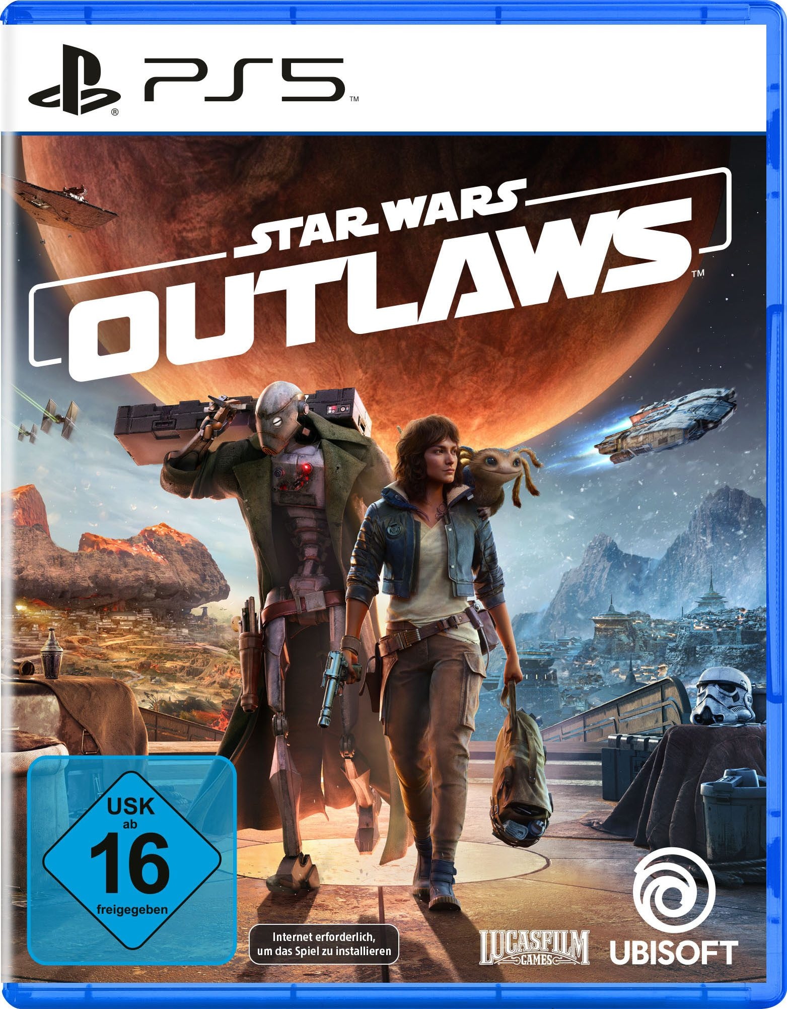 PlayStation 5 Set de consoles »Disk Edition (Slim) + Star Wars Outlaws« 1.000 GB