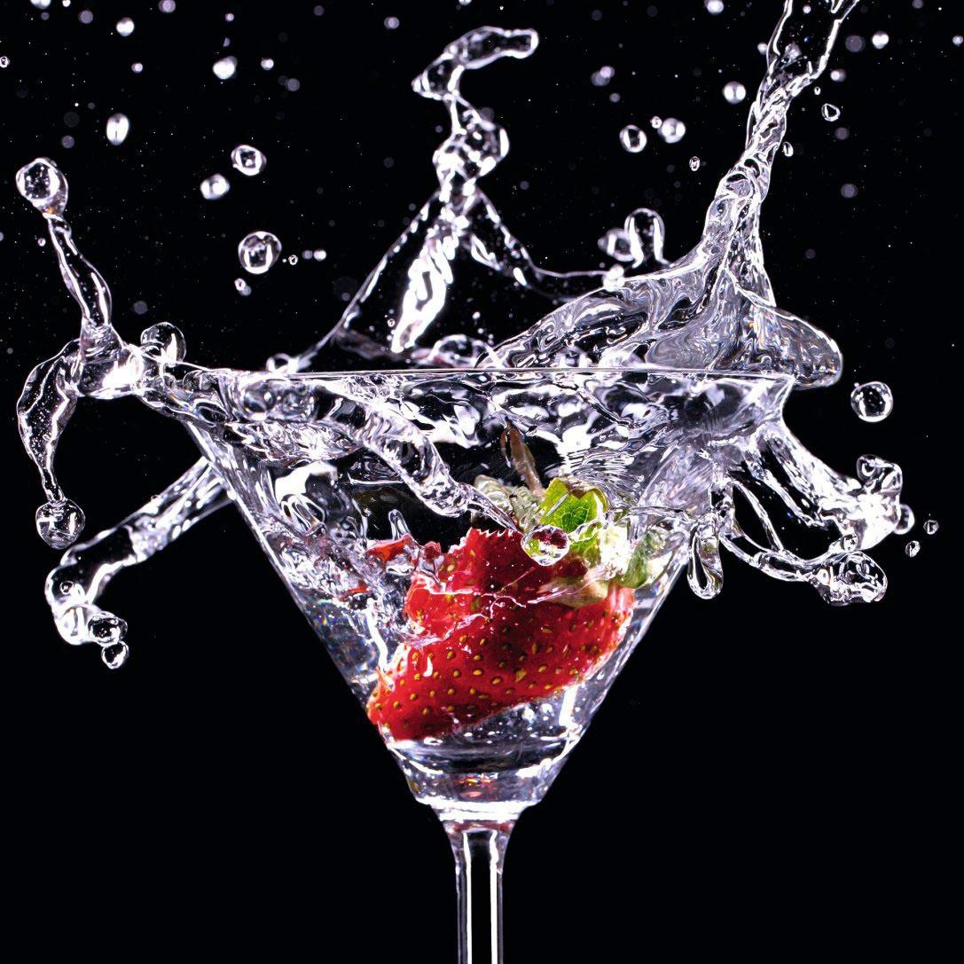 Image of Reinders! Glasbild »Cocktail Splash Erdbeere« bei Ackermann Versand Schweiz