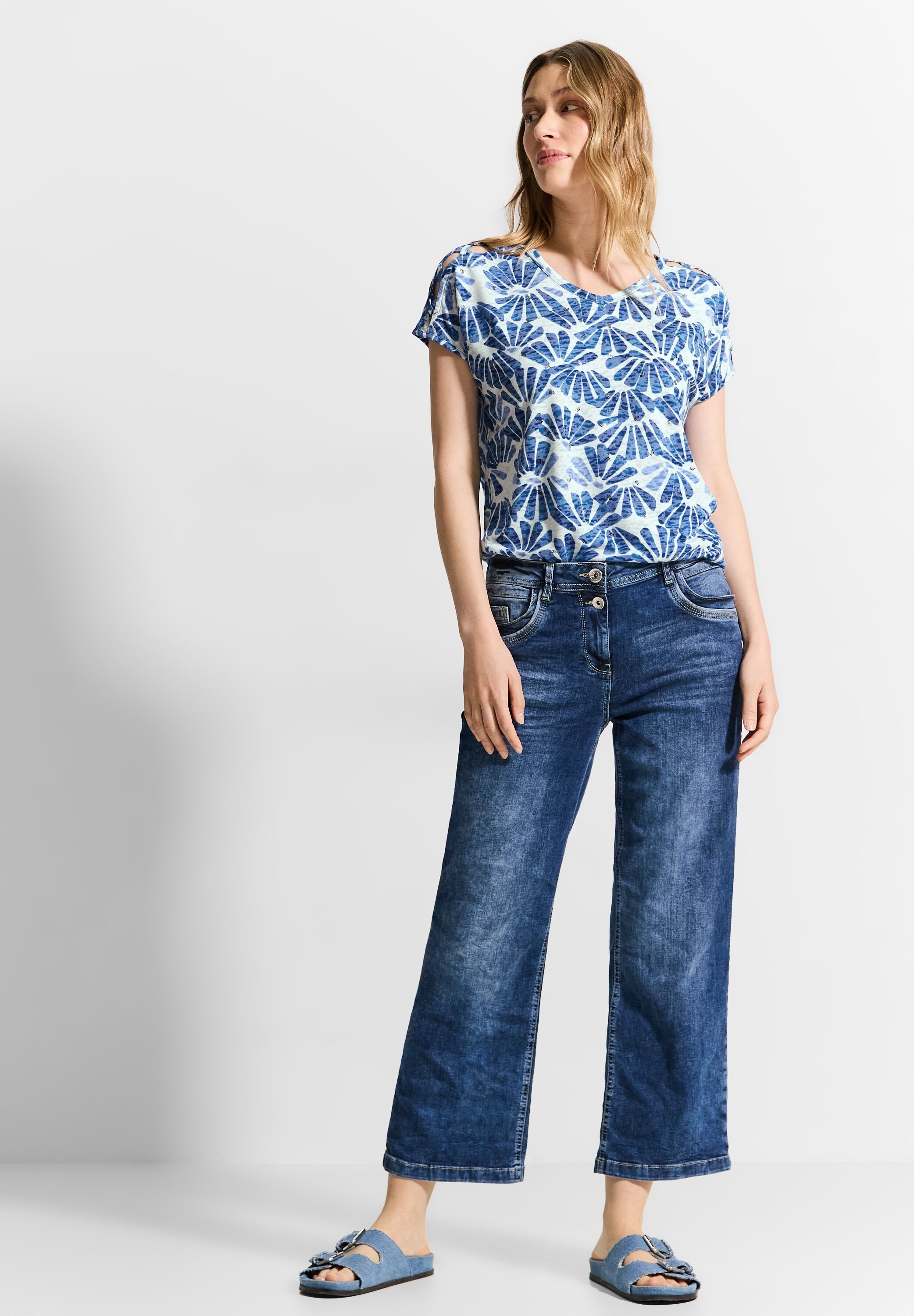 Cecil T-Shirt, mit All-Over Print