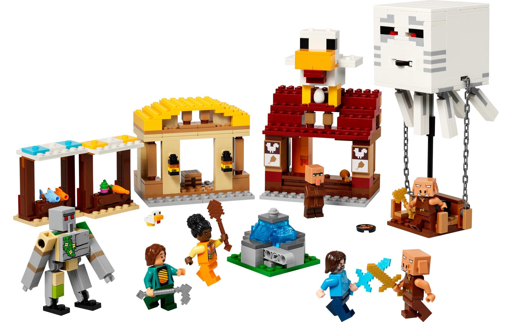 LEGO® Spielbausteine »Minecraft Angriff des Ghast-Ballons 21273«, (555 St.)
