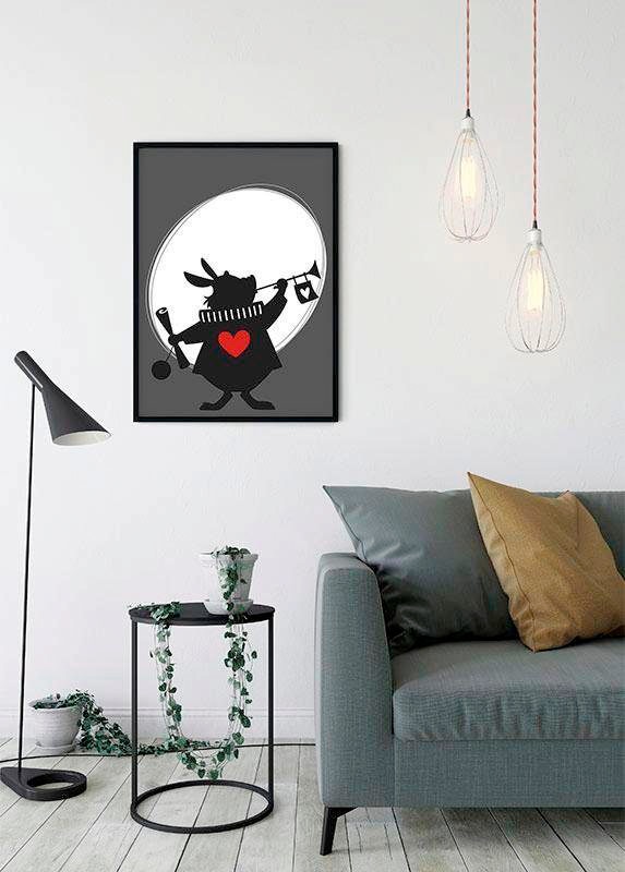 Komar Bild »Alice Rabbit«, Disney, (1 St.), Wandbild zur Dekoration im Kinderzimmer - ohne Rahmen