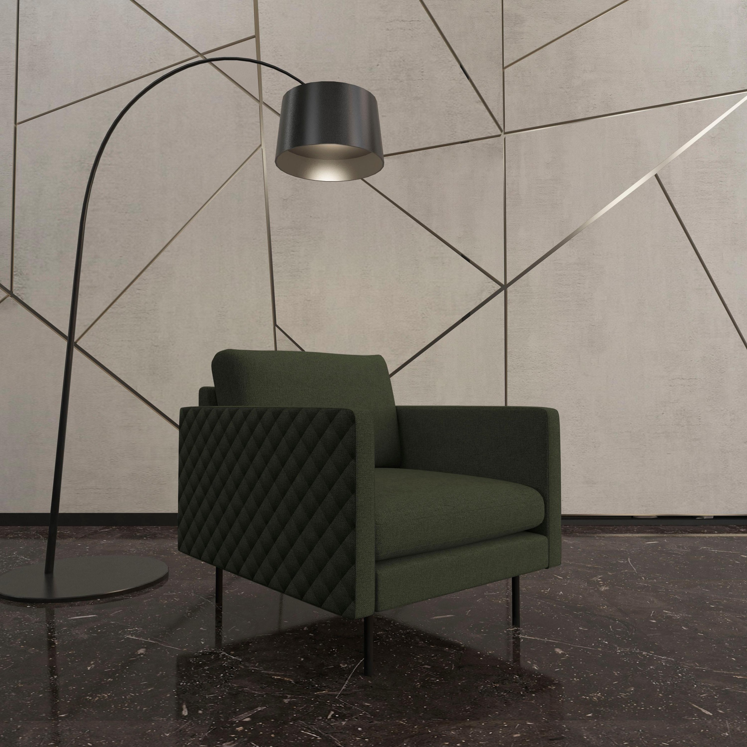 Image of Places of Style Sessel »Sicilia«, mit Karosteppung an den Armlehnen bei Ackermann Versand Schweiz