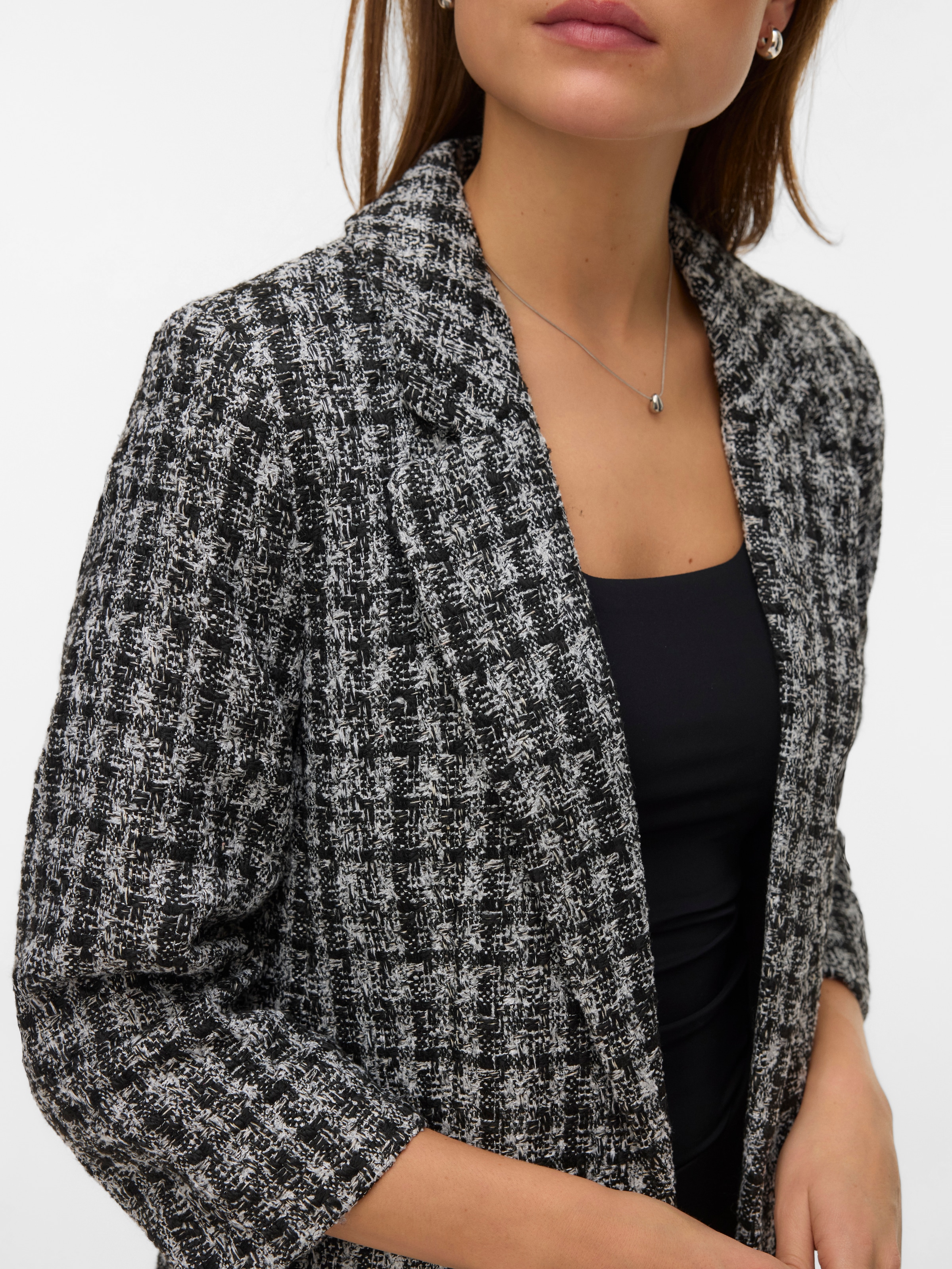 Vero Moda »VMFRIDA LS REGULAR BLAZER NOOS« ohne Verschluss und mit gerafften 3/4 Arm