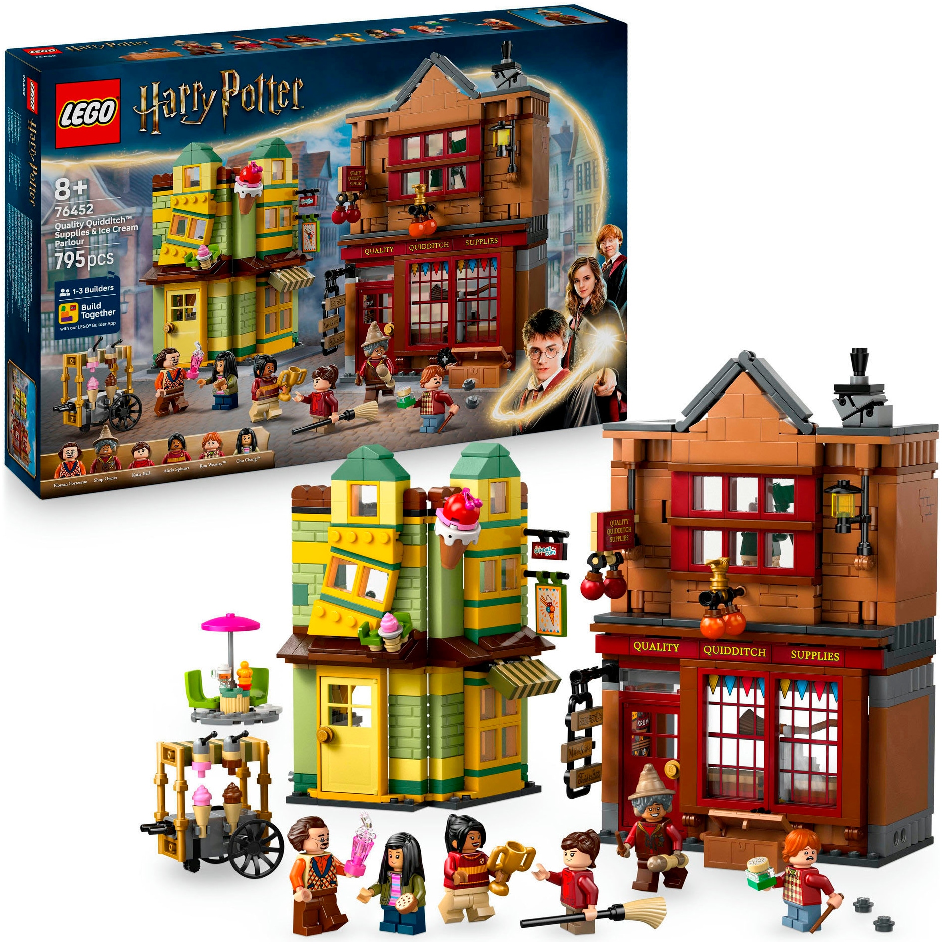 Image of LEGO Konstruktionsspielsteine "Qualität für Quidditch & Fortescues Eissalon (76452)" LEGO Harry Potter™; Made in Europe