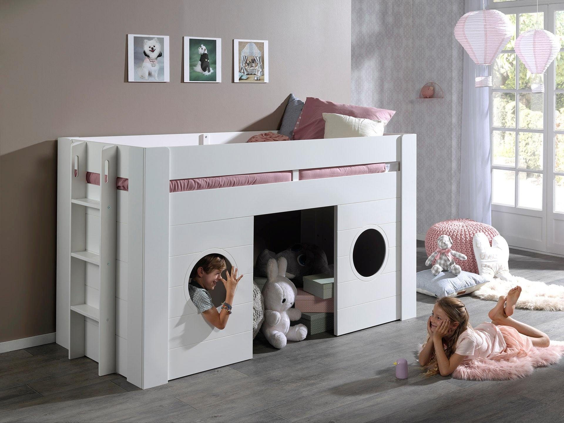 Vipack Hochbett »Freya« Made in Europe,  in Hütten-Optik