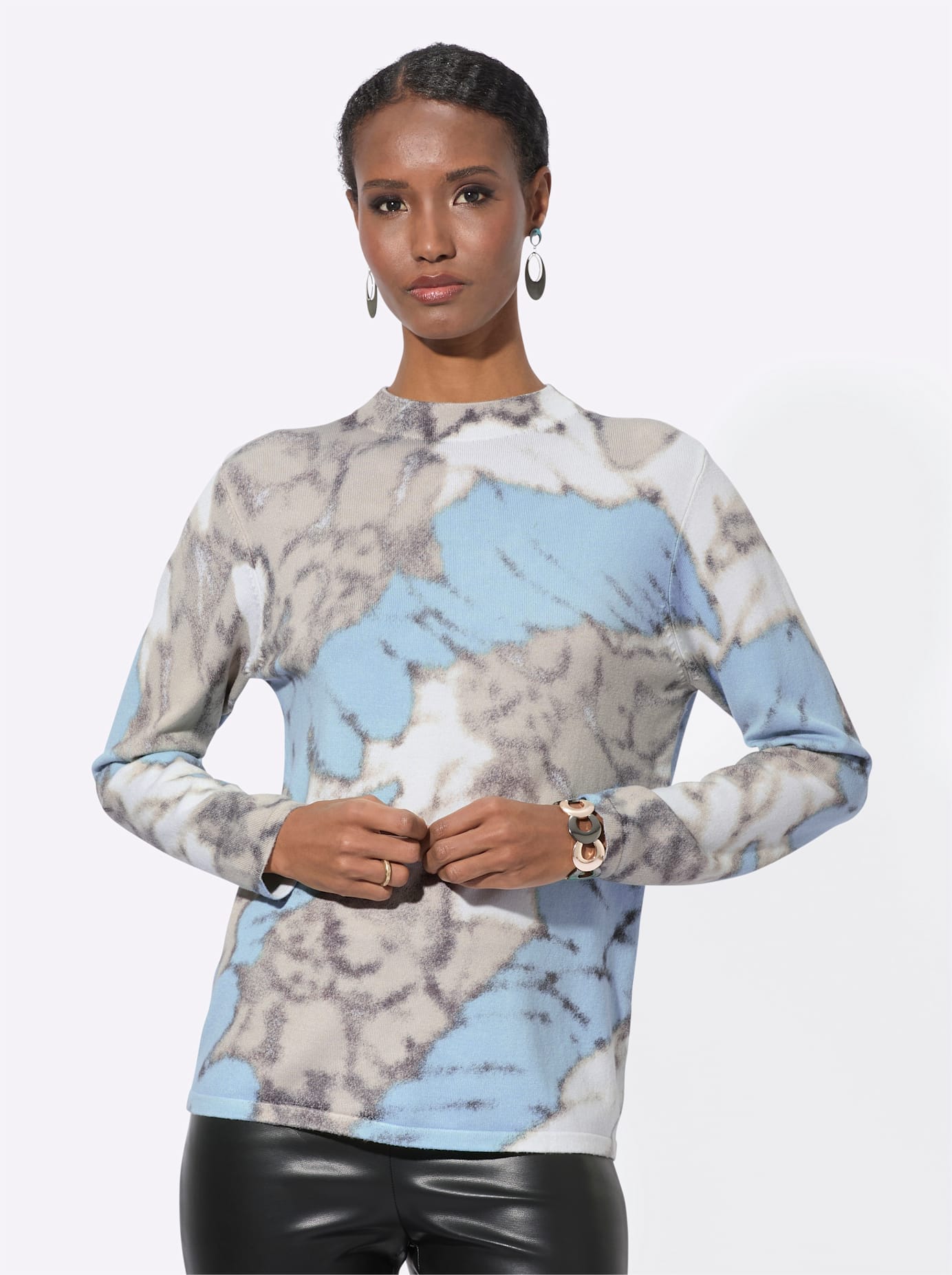 Casual Looks Strickpullover »Lyocell-Viskose-Mix-Pullover«