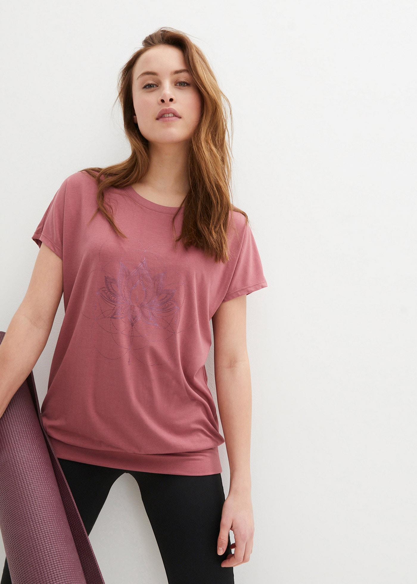 Image of bonprix T-Shirt "Sport-Shirt, Loose Fit" Oversize Passform, Loose Fit, breites Bündchen