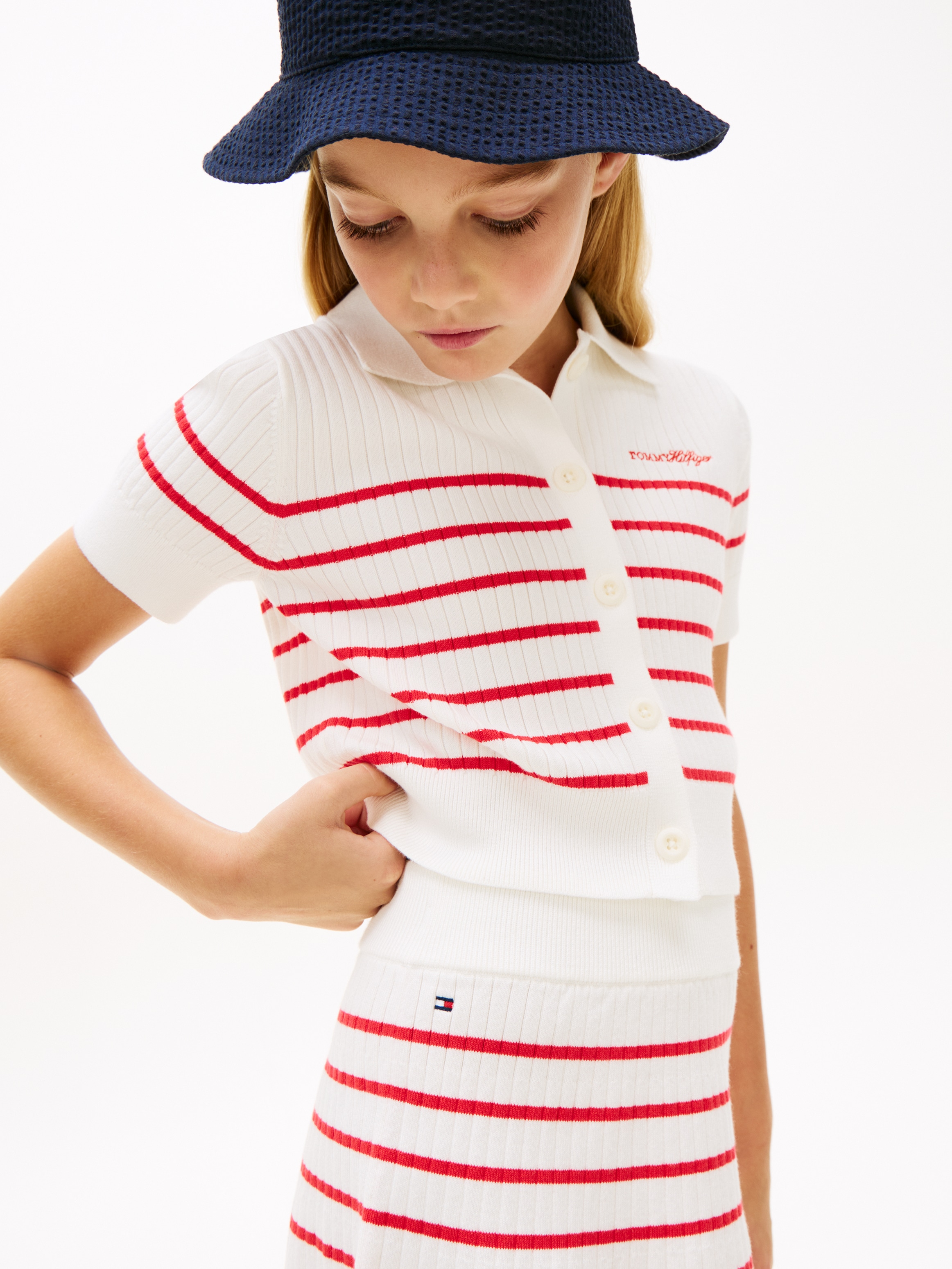 Tommy Hilfiger Jupe en sweat »SWEATER RIB SKIRT« Kinder bis 16 Jahre, regular fit