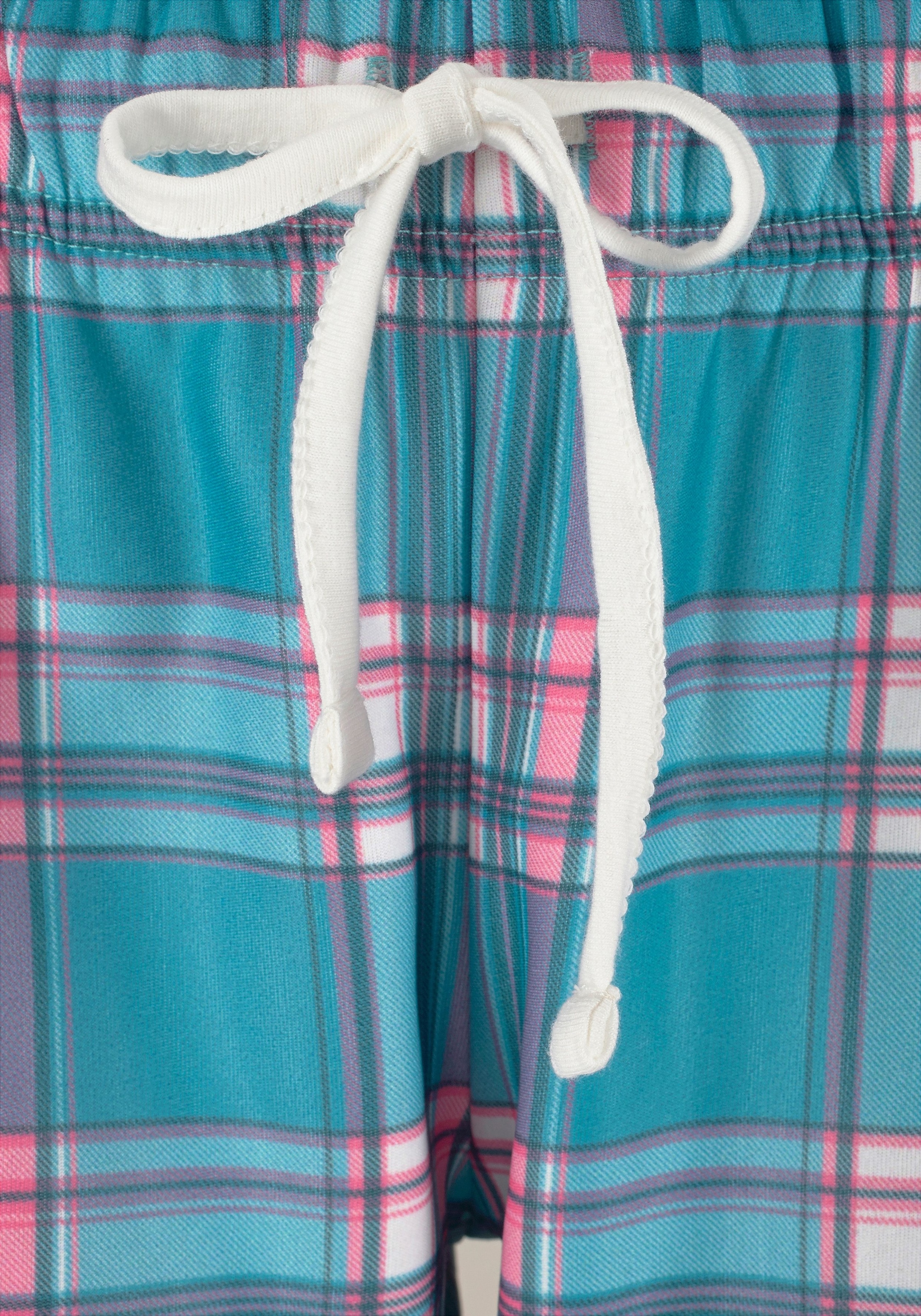 Arizona Pyjama, (4 tlg., 2 versandkostenfrei Basicshirts mit passenden auf Stück)