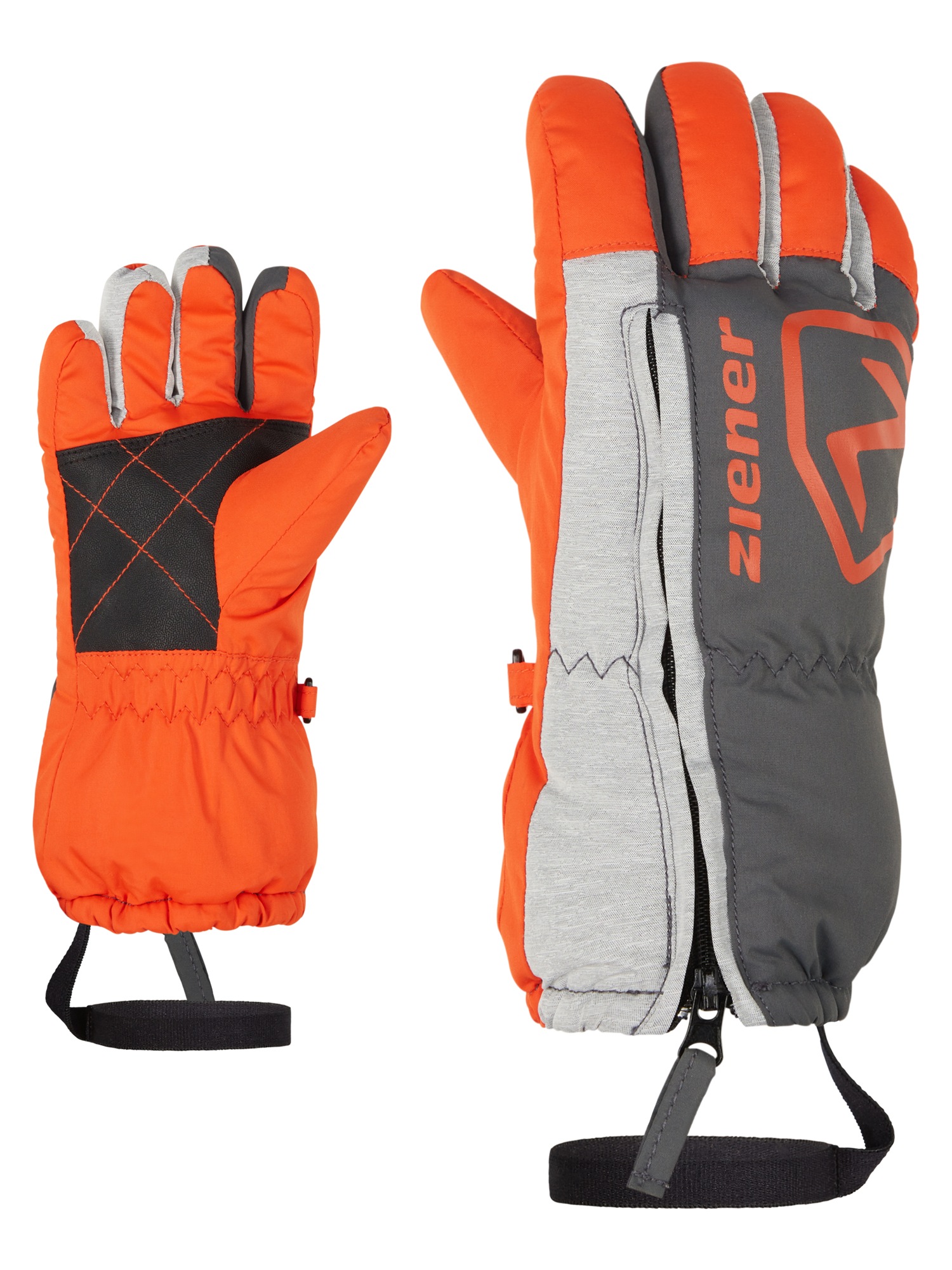 Ziener, Unisex, »LEO«, feuerrot, 3, schöne, trendige Miniskihandschuhe für Kleinkinder