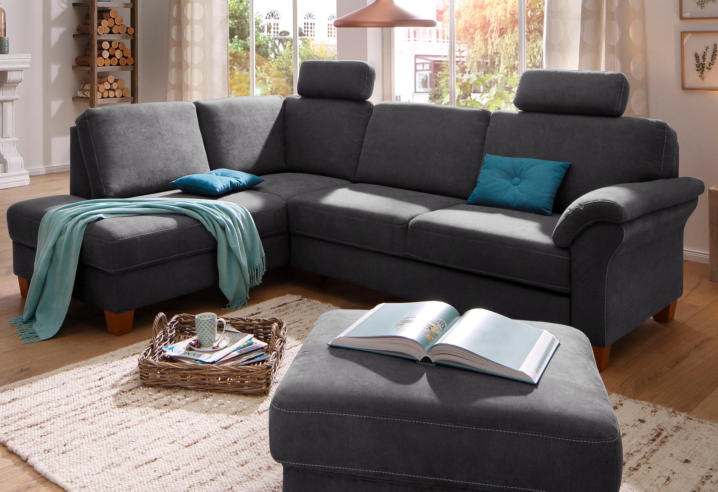 Image of Home affaire Ecksofa "Borkum L-Form, B: 249 cm - OTTO. Verlässliche Qualität." optional Bettfunktion, Federkern