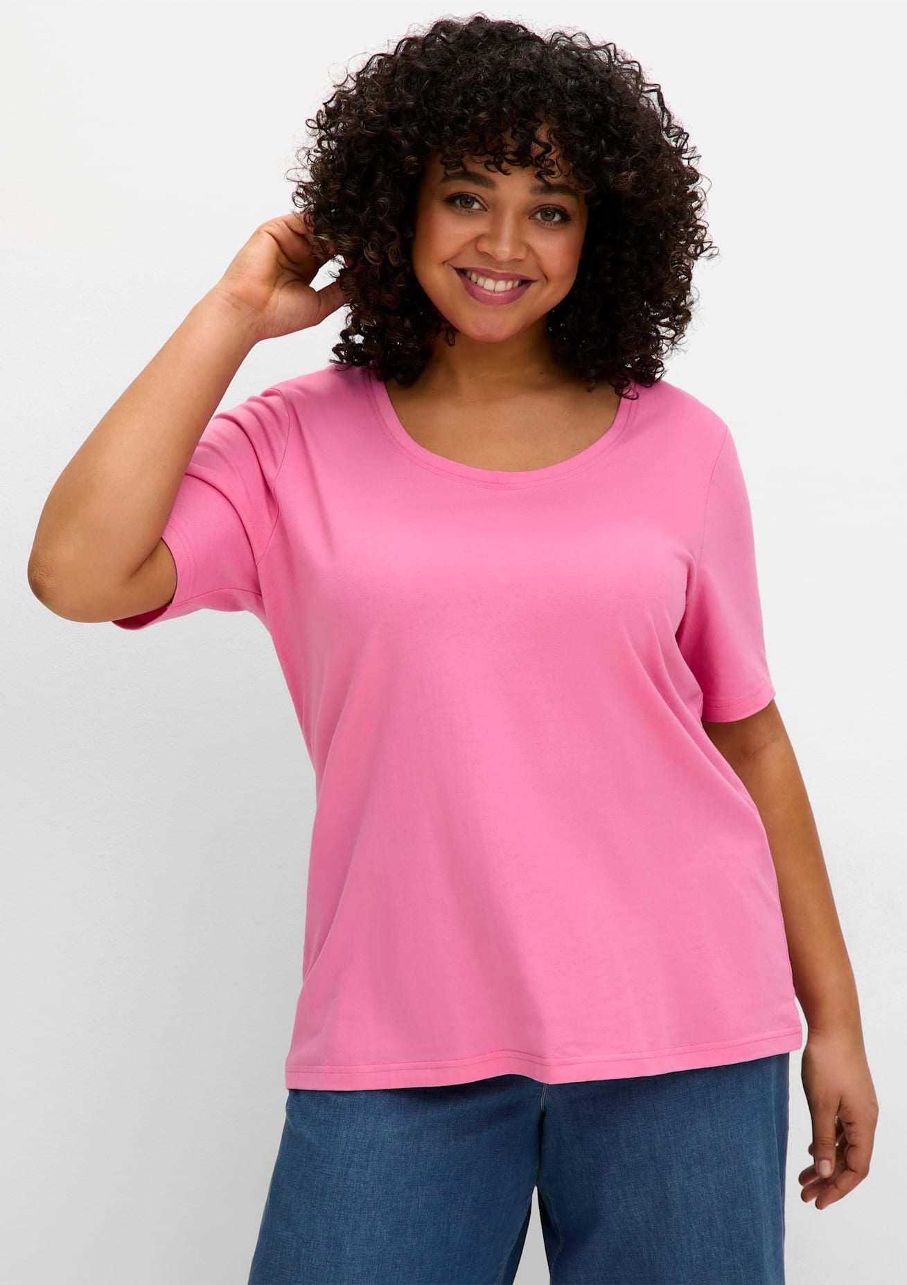 Sheego T-Shirt »T-Shirt«, (1 tlg.)