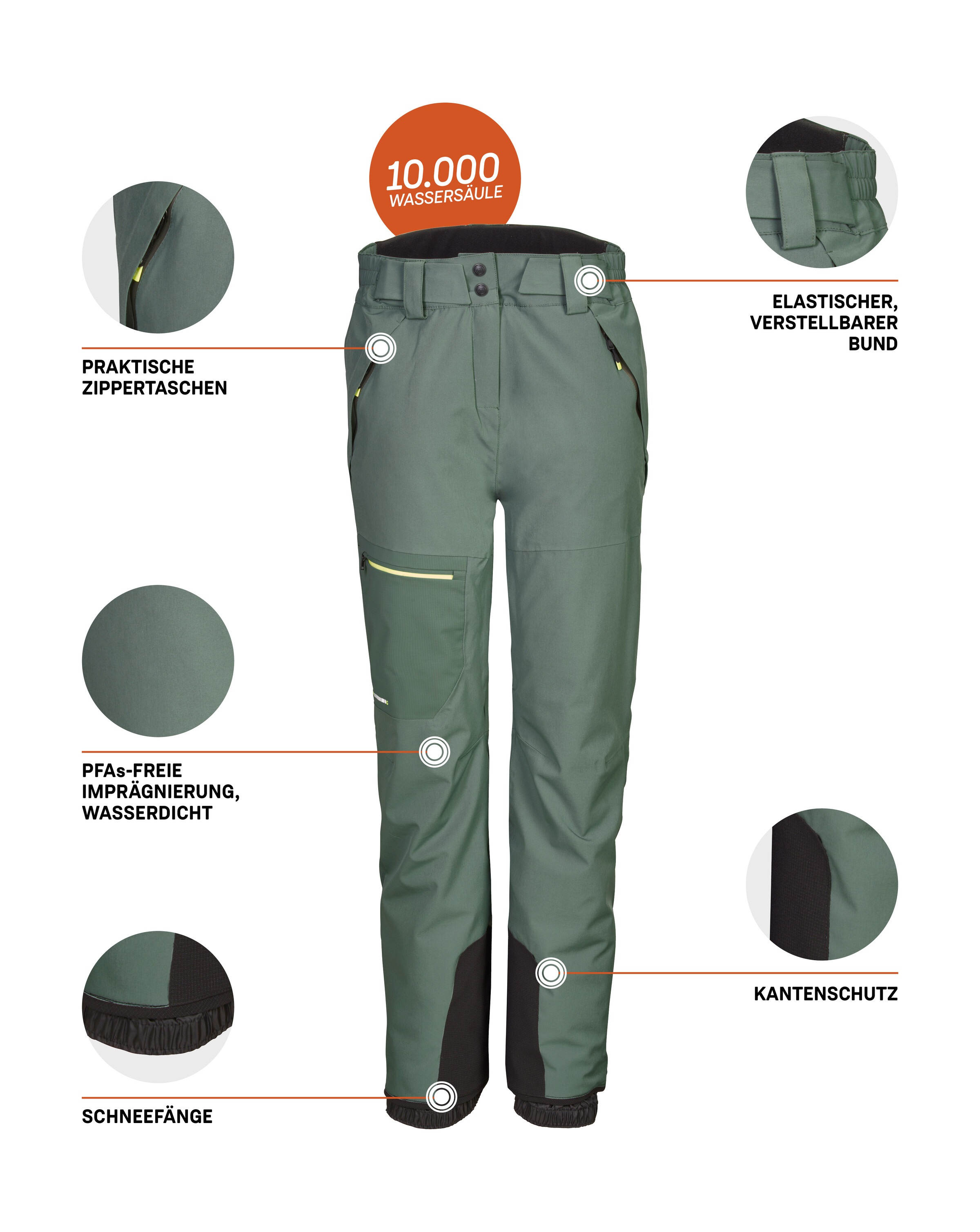 Killtec Skihose »KSW 49 WMN SKI PNTS«  Wasserdichte, atmungsaktive Skihose mit Kantenschutz und Schneefängen