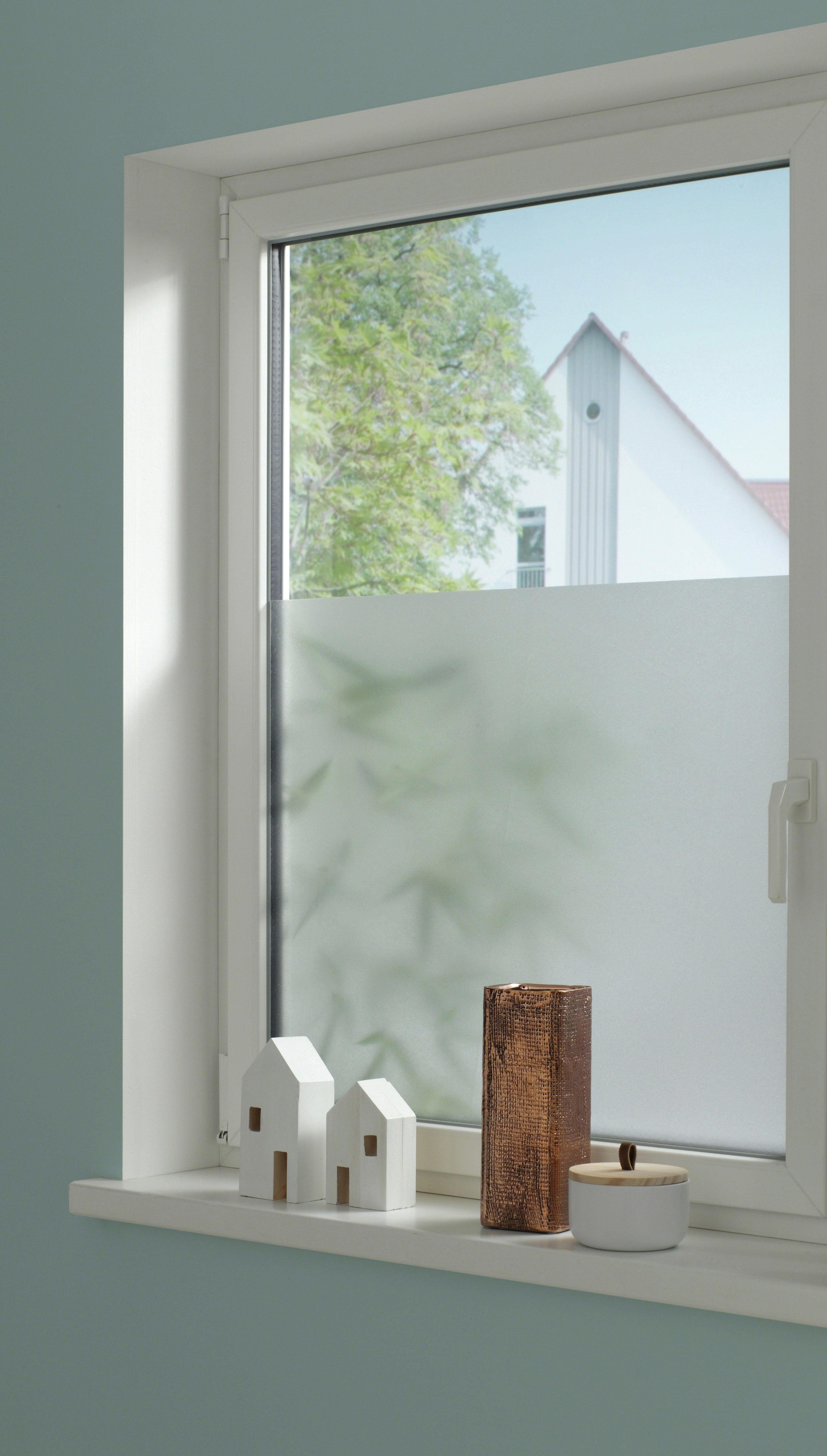 GARDINIA Fensterfolie »Privacy 50«, 1 St., halbtransparent, statisch haftend, 85% UV-Schutz