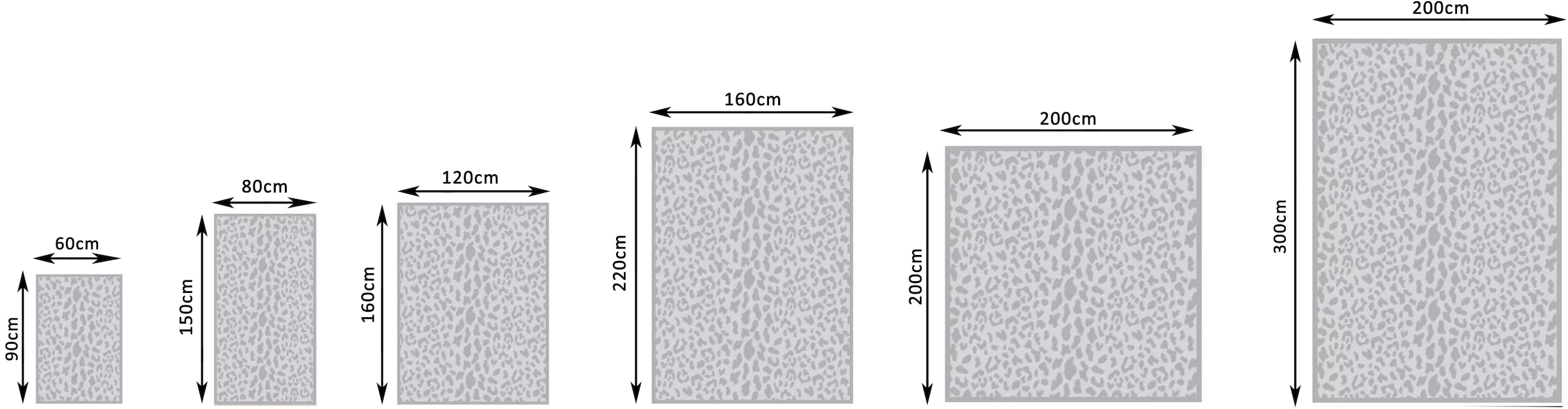 GOODproduct Teppich »Leo, mit trendigem Leopardenmuster, waschbar« rechteckig 12 mm Höhe kuschelig & weich, modern, Animal Print, Wohnzimmer, Schlafzimmer