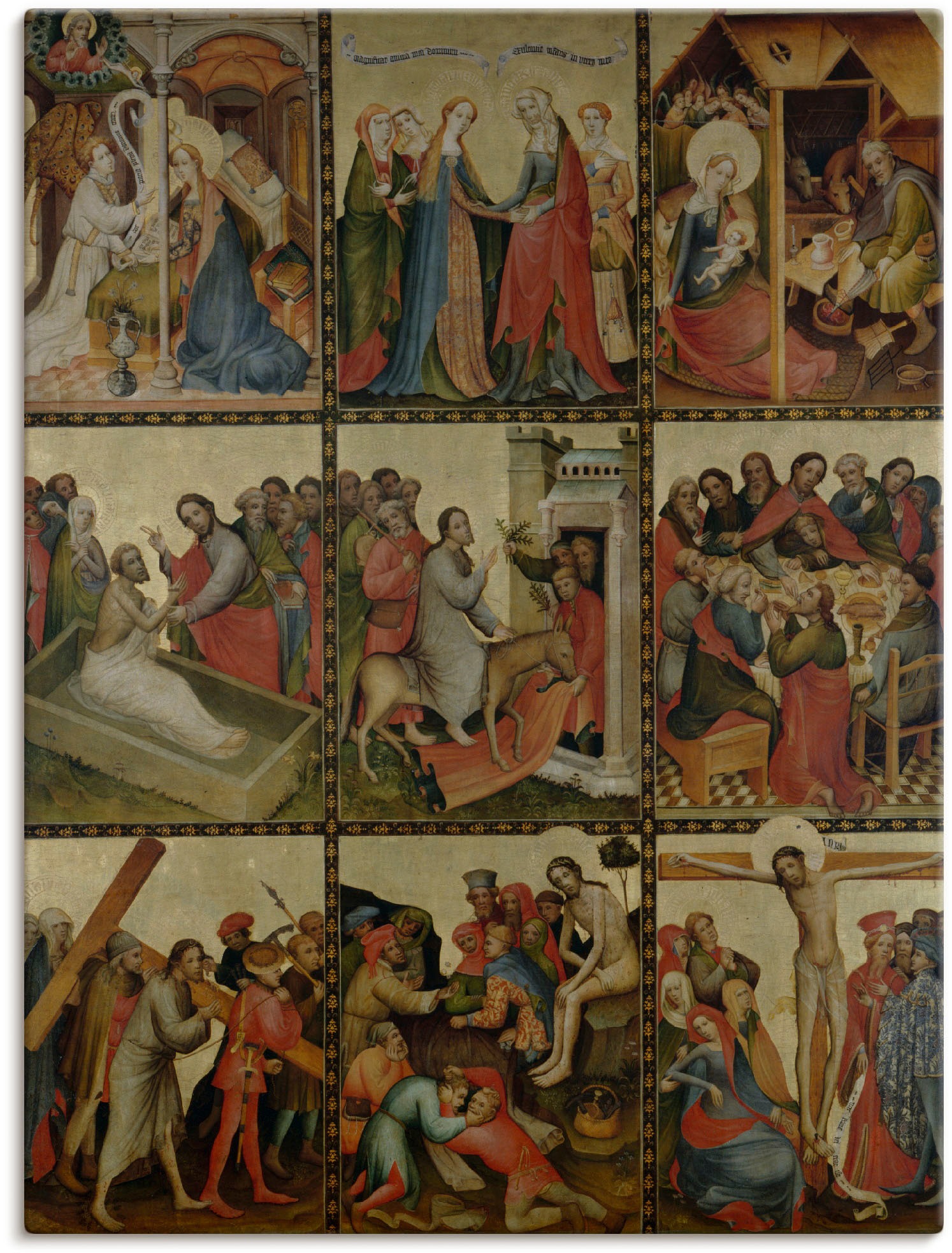 Image of Artland Wandbild »Goldene Tafel. Aussenflügel II«, Religion, (1 St.), in vielen Grössen & Produktarten -Leinwandbild, Poster, Wandaufkleber / Wandtattoo auch für Badezimmer geeignet bei Ackermann Versand Schweiz