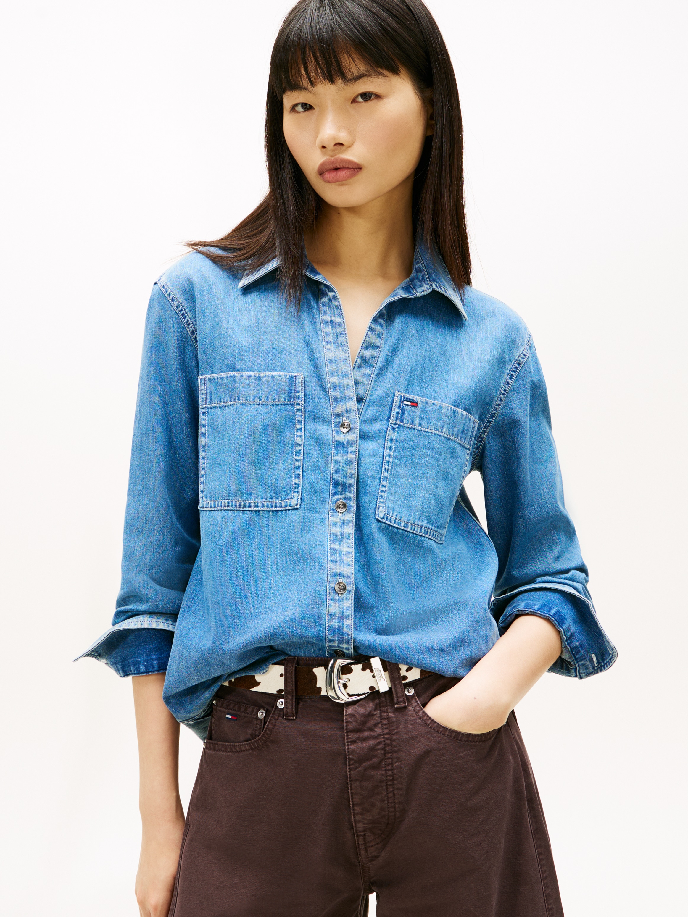 Image of Tommy Jeans Jeansbluse "REGULAR FIT SHIRT"
