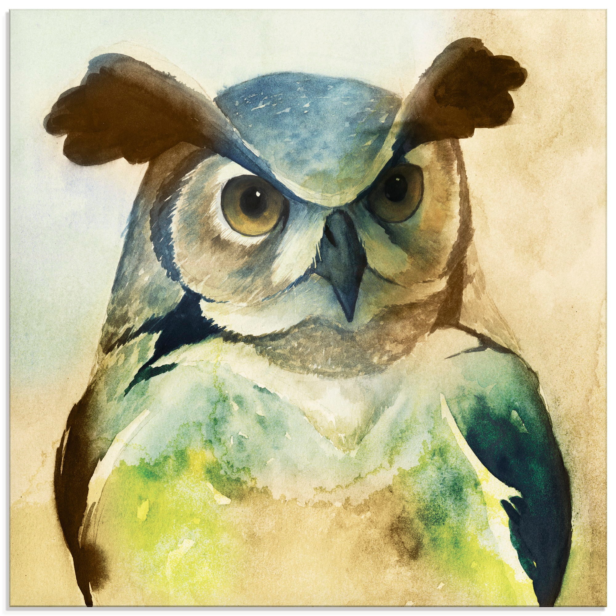 Image of Artland Glasbild »Eule II«, Vögel, (1 St.) bei Ackermann Versand Schweiz