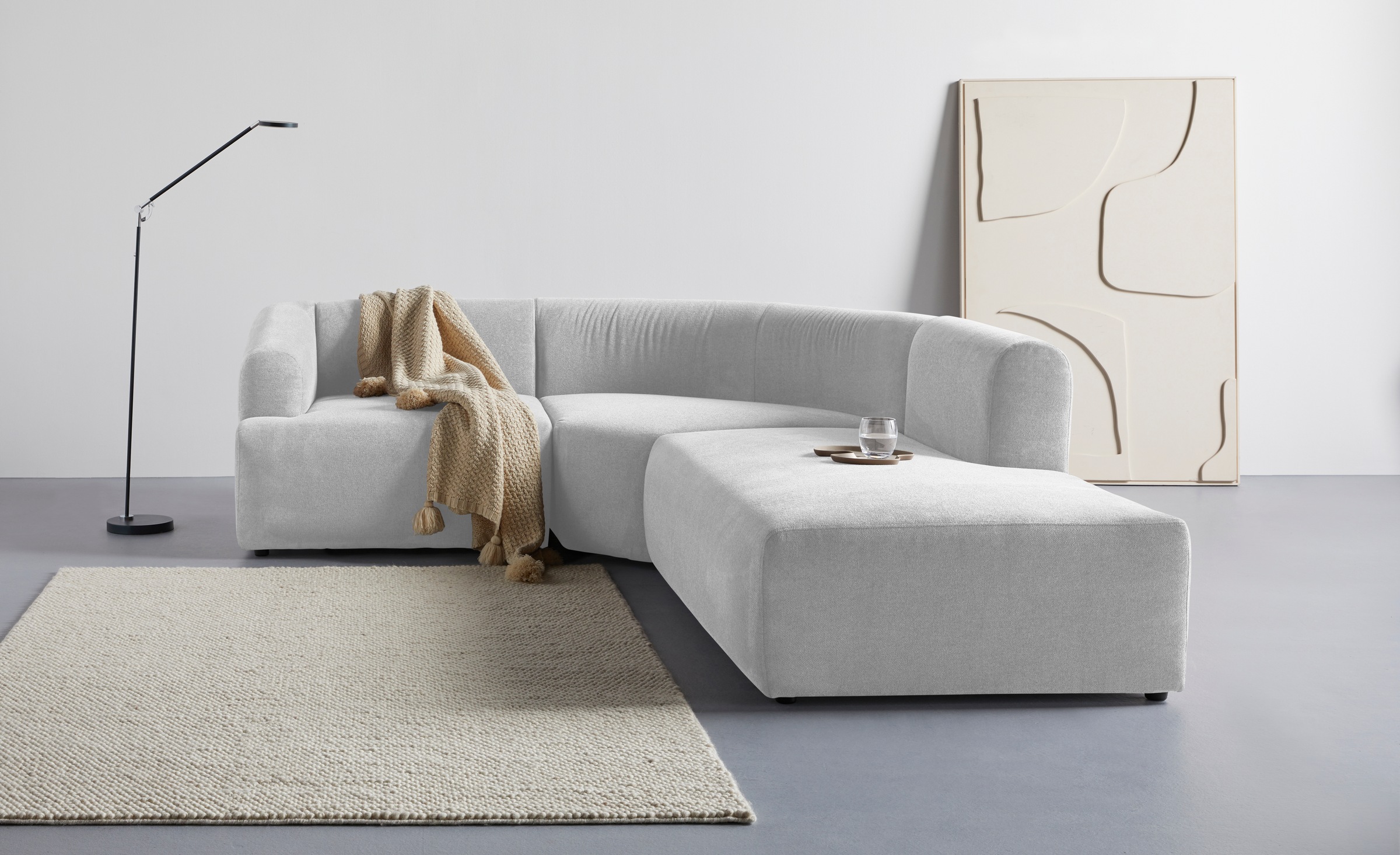LeGer Home by Lena Gercke Ecksofa »LYZA L-Form links/rechts, Modularsofa, Masse B/T/H: 211/267/74 cm« als Modul oder separat verwendbar, für individuelle Zusammenstellung