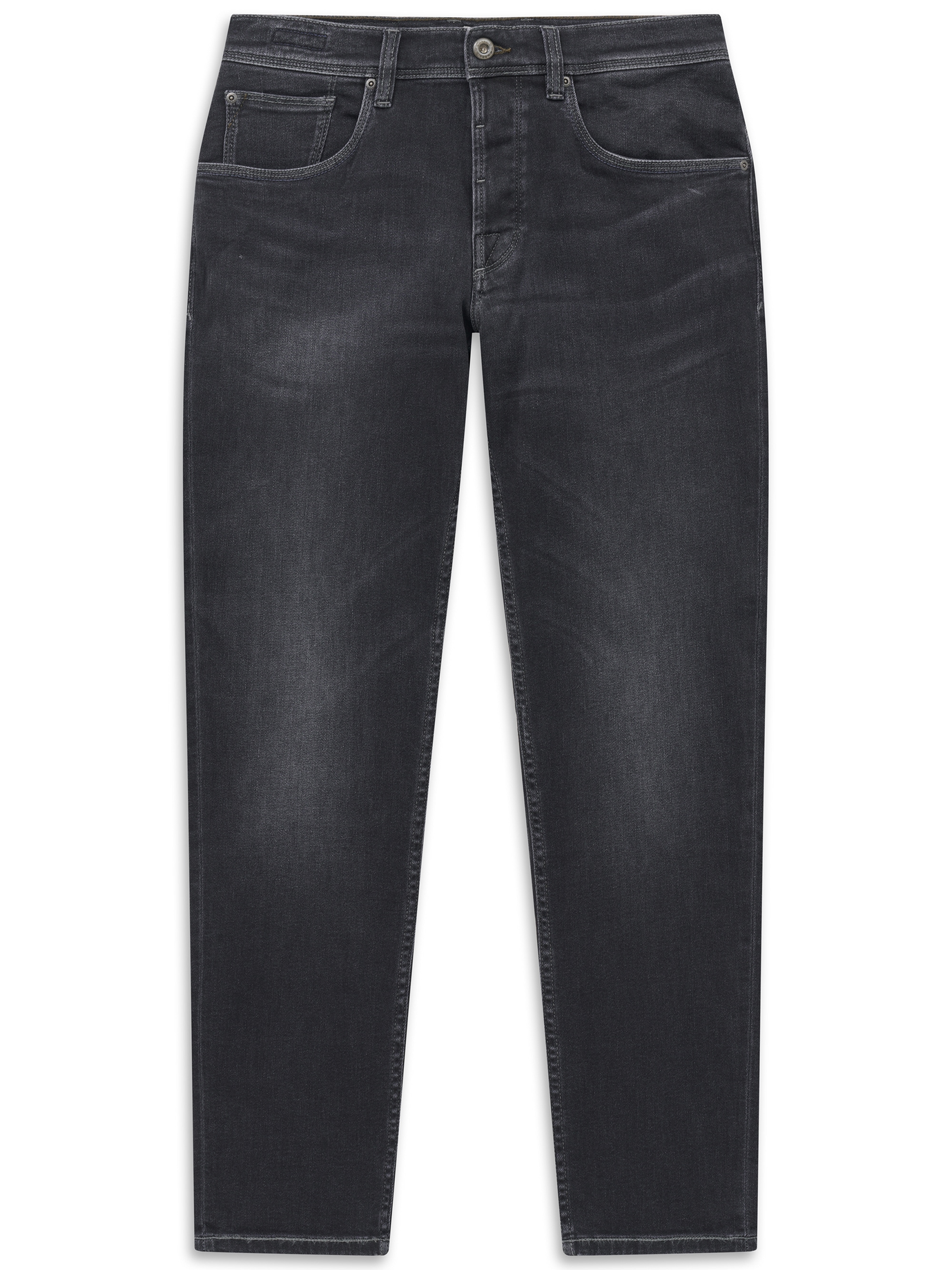 Image of bugatti 5-Pocket-Jeans "Slim Fit" Slim Fit Candiani Denim Used Wash