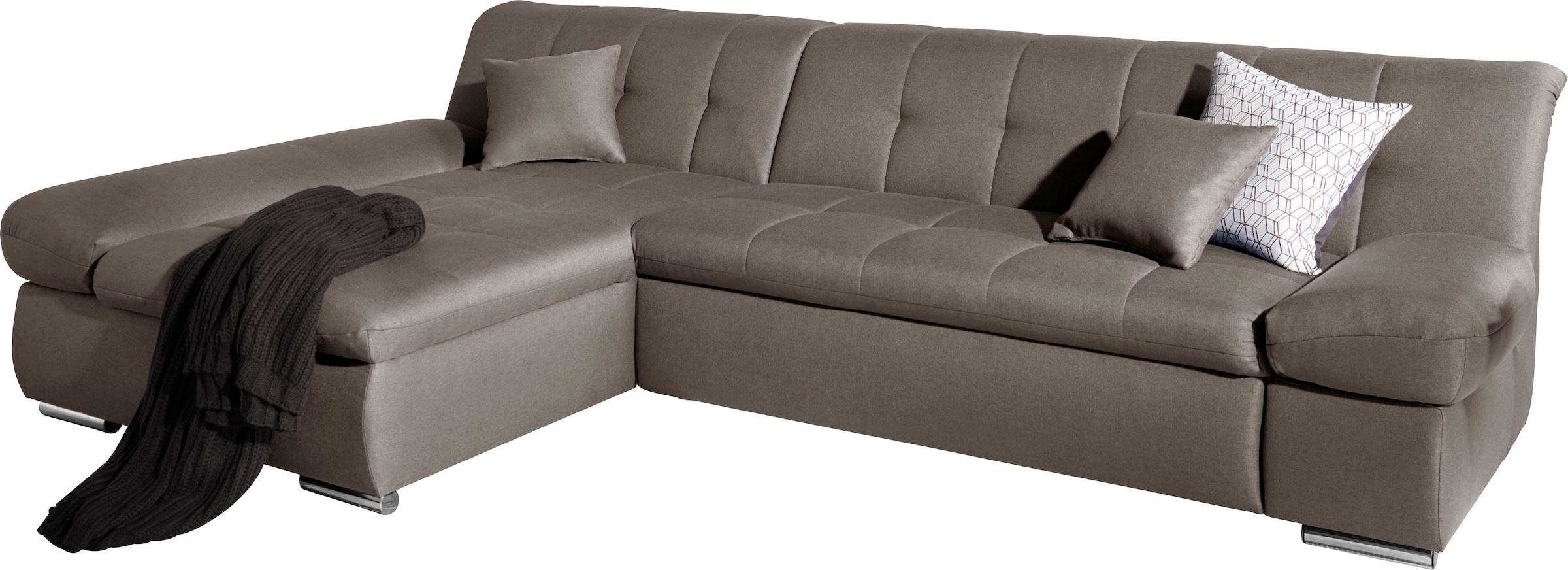 DOMO collection Ecksofa »Mona L-Form« wahlweise mit Bettfunktion